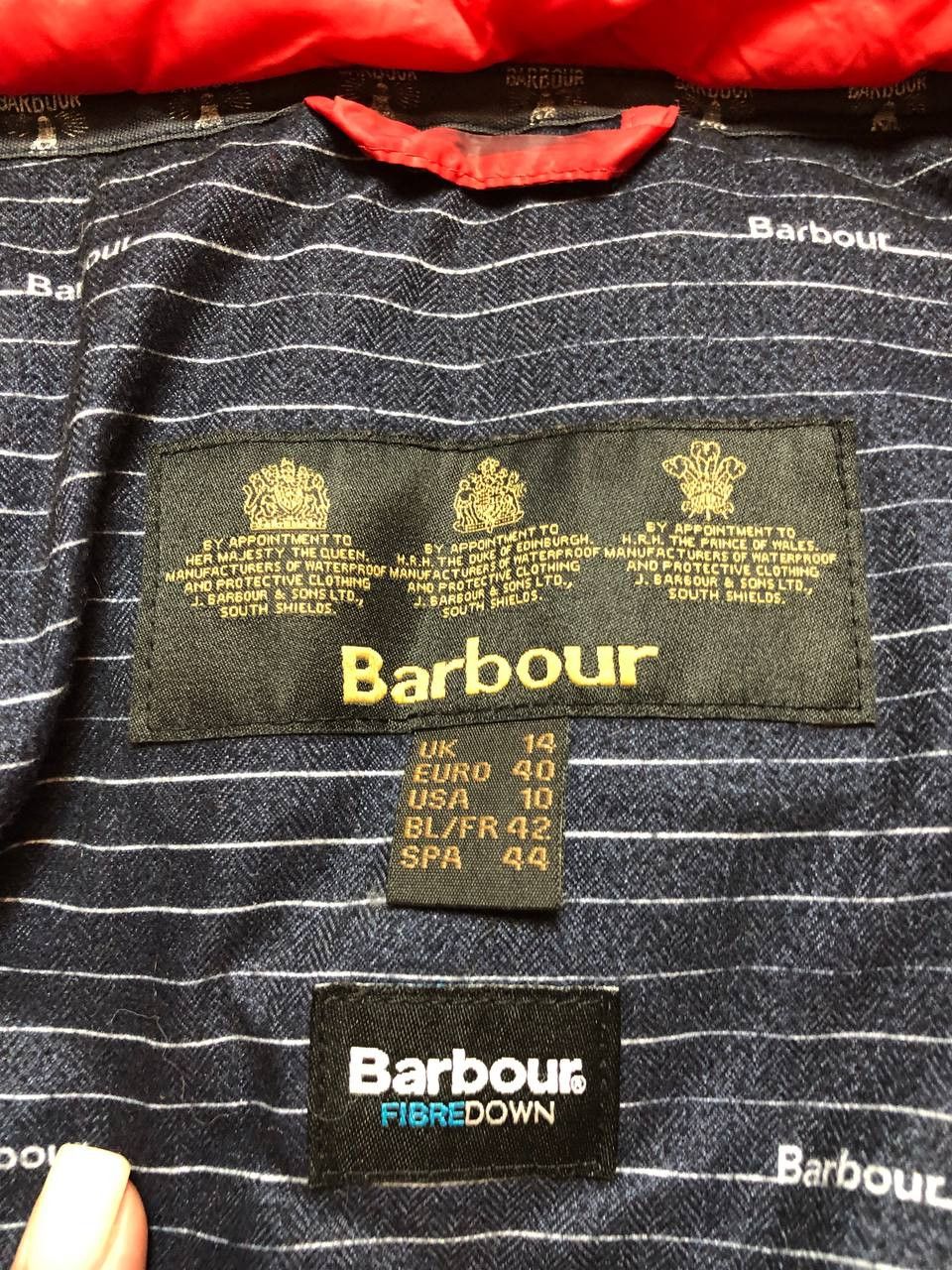 Barbour Vintage Barbour Windproof Red Puffer Jacket Size 10 Size L / US 10 / IT 46 - 2 Thumbnail