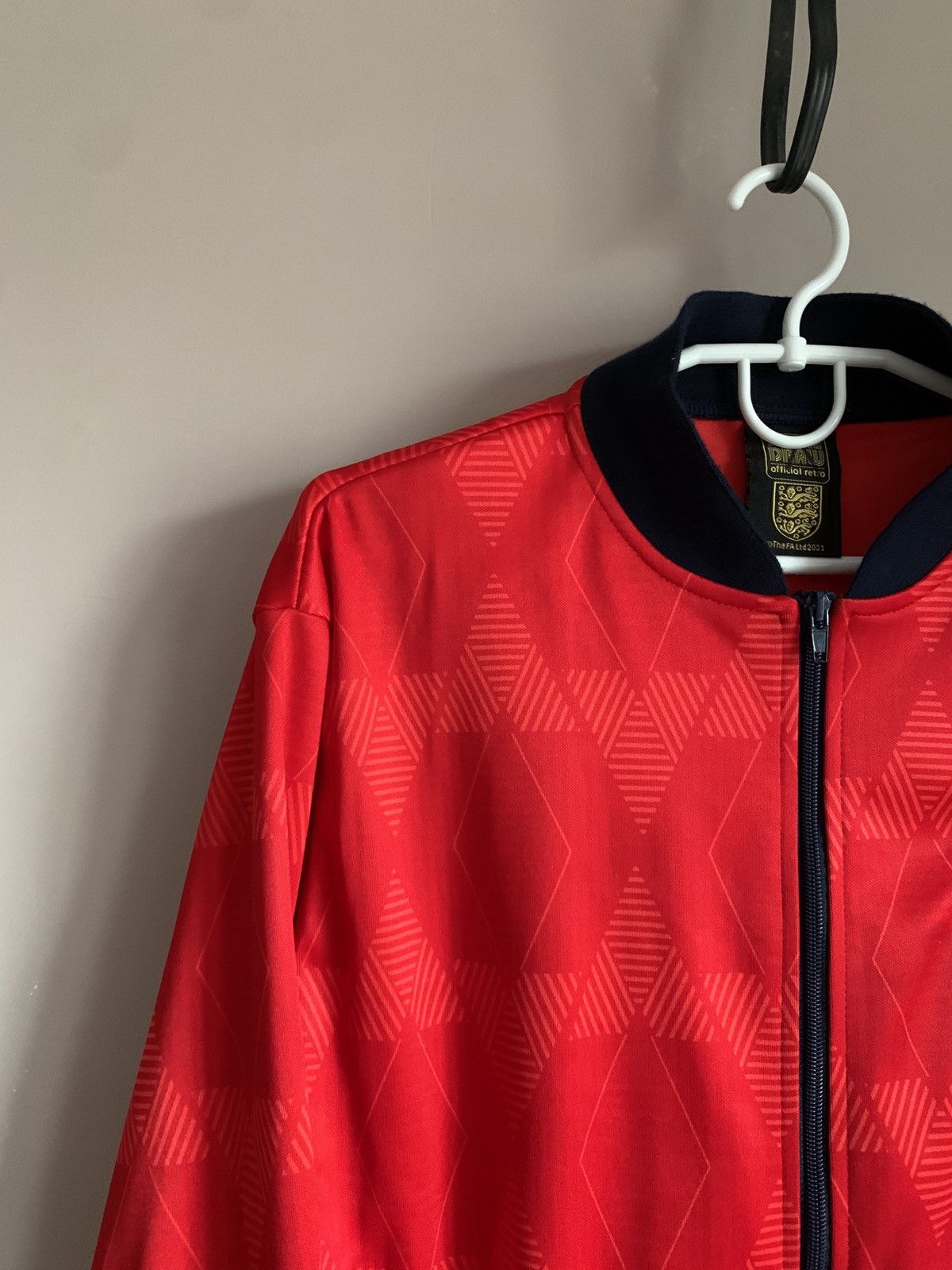 Vintage England World Cup Football Track Jacket Retro Soccer Sz M Size US M / EU 48-50 / 2 - 3 Thumbnail