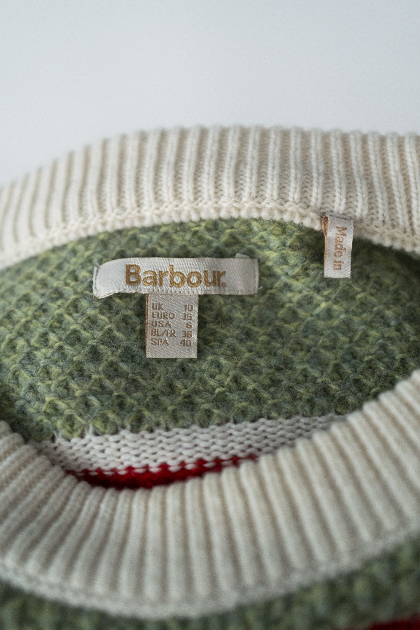 Barbour Barbour Striped Knit Sweater SZ. 6 Size M / US 6-8 / IT 42-44 - 4 Thumbnail