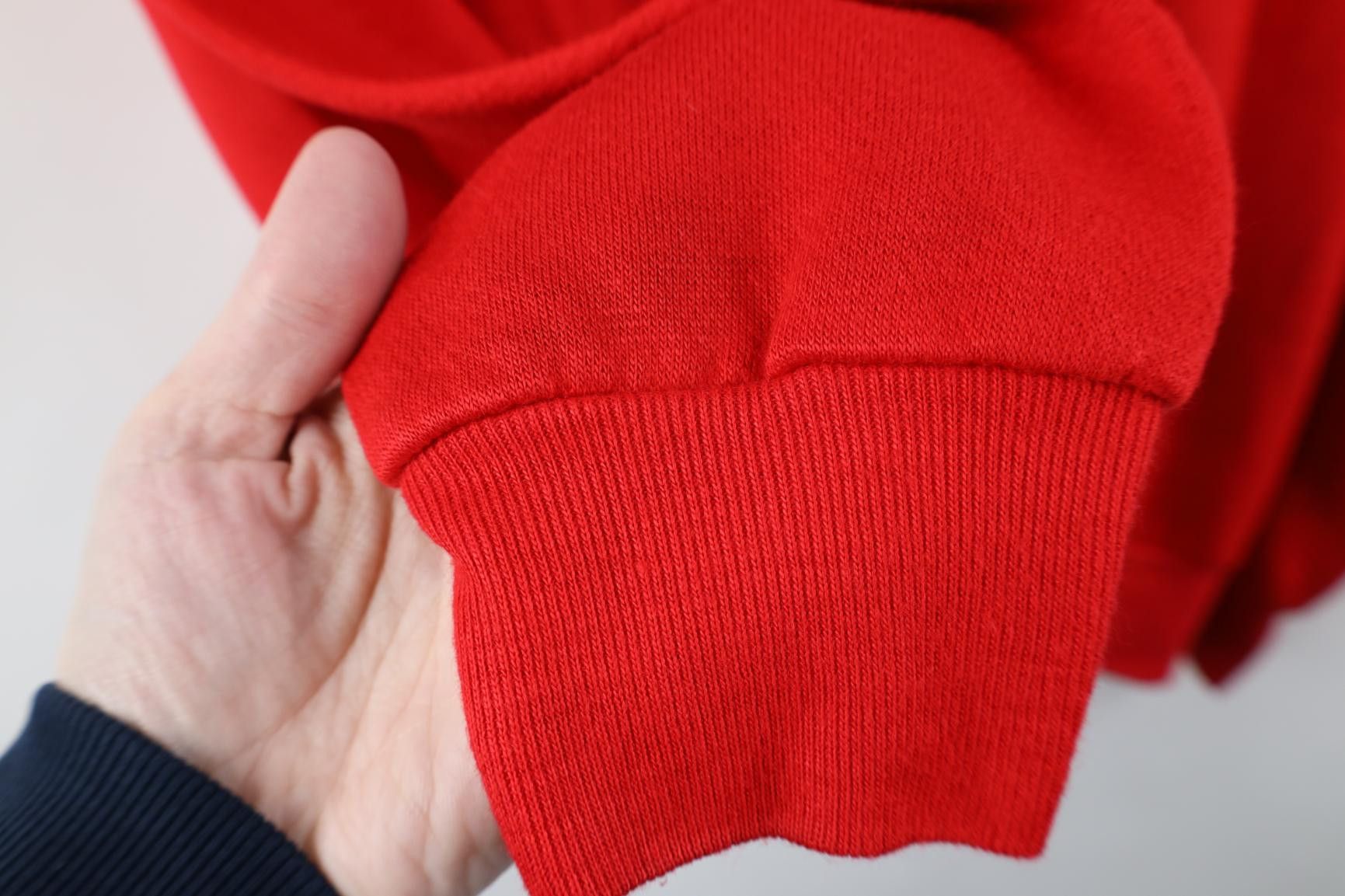 Vintage Vintage 80s 90s Streetwear Faded Henley Sweatshirt Red USA Size US S / EU 44-46 / 1 - 8 Thumbnail