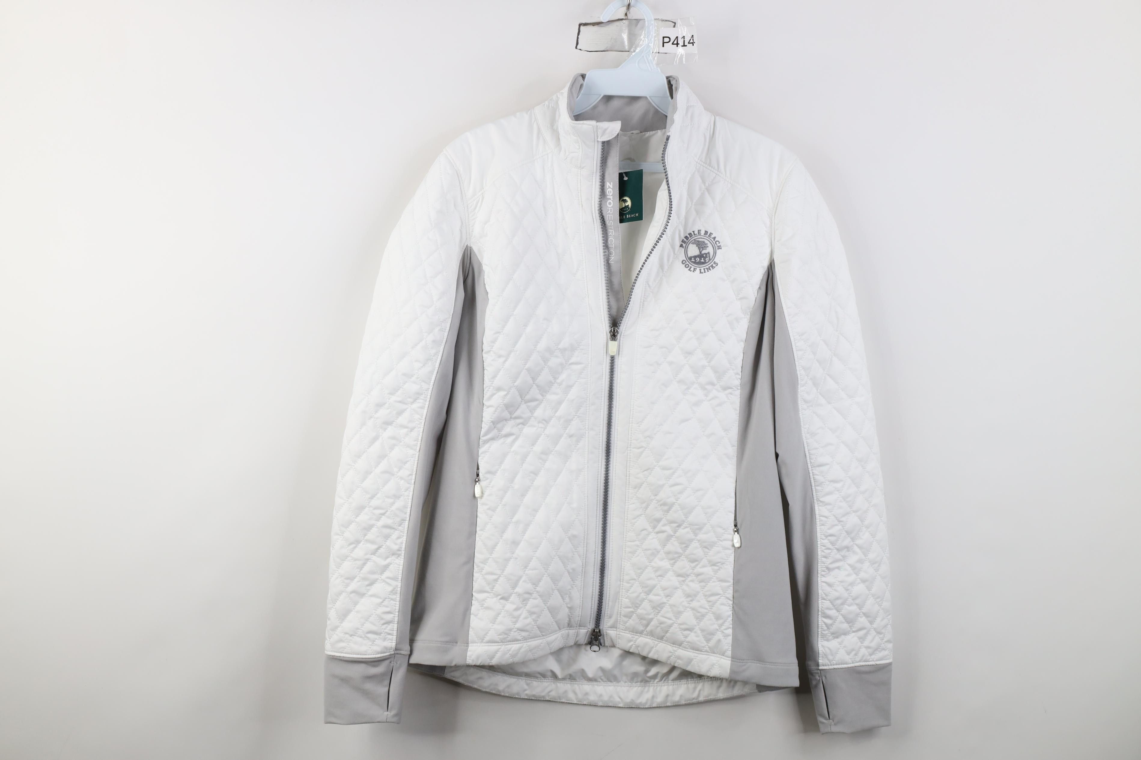 Vintage New Zero Restriction Beach Golf Links Quilted Jacket White Size S / US 4 / IT 40 - 1 Thumbnail
