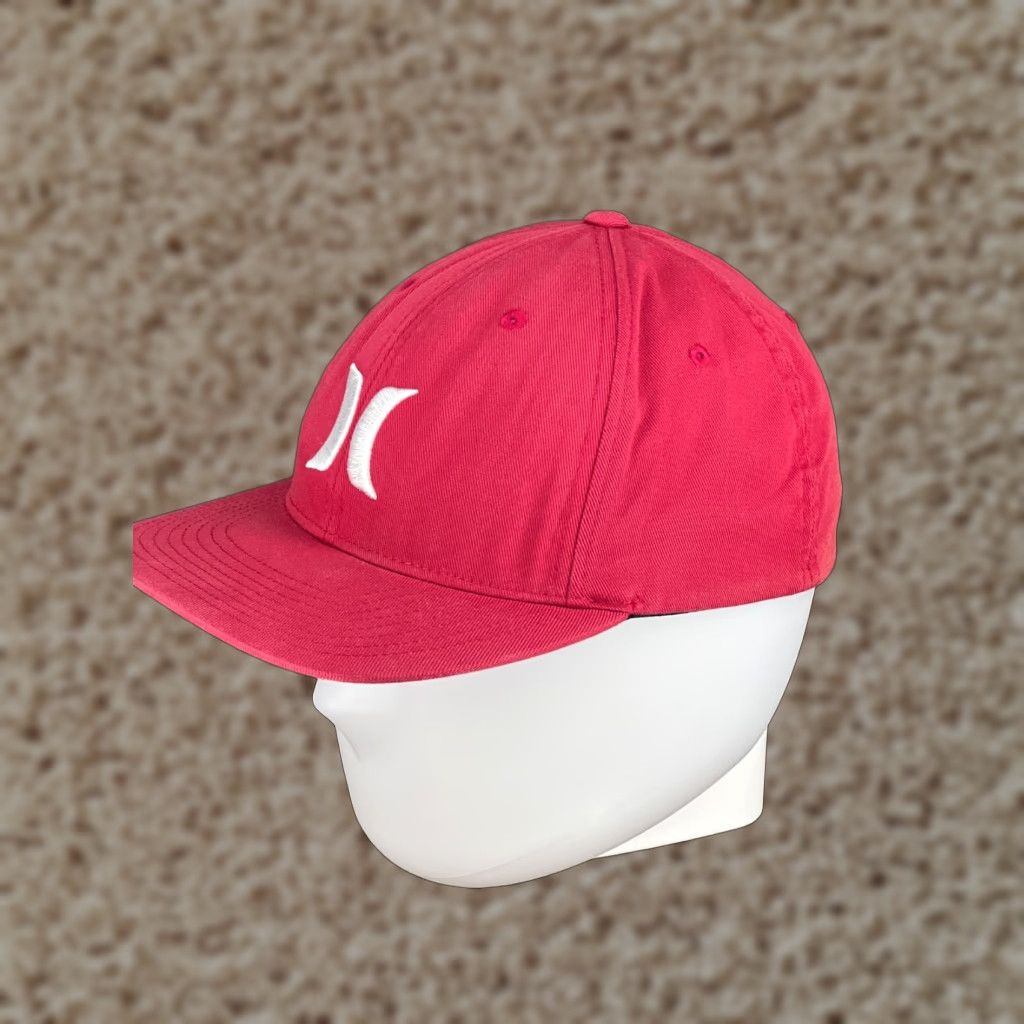 Hurley Billabong Hat Cap Fitted Adult Large Red Skate Polyester Twill A Size ONE SIZE - 1 Thumbnail