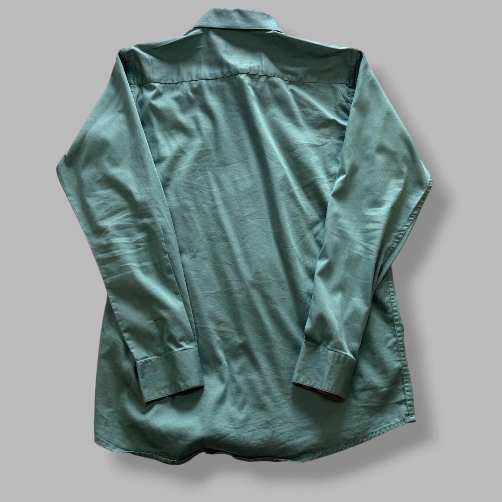 Burberry Slate Green Burberry Button Up Size US L / EU 52-54 / 3 - 6 Thumbnail