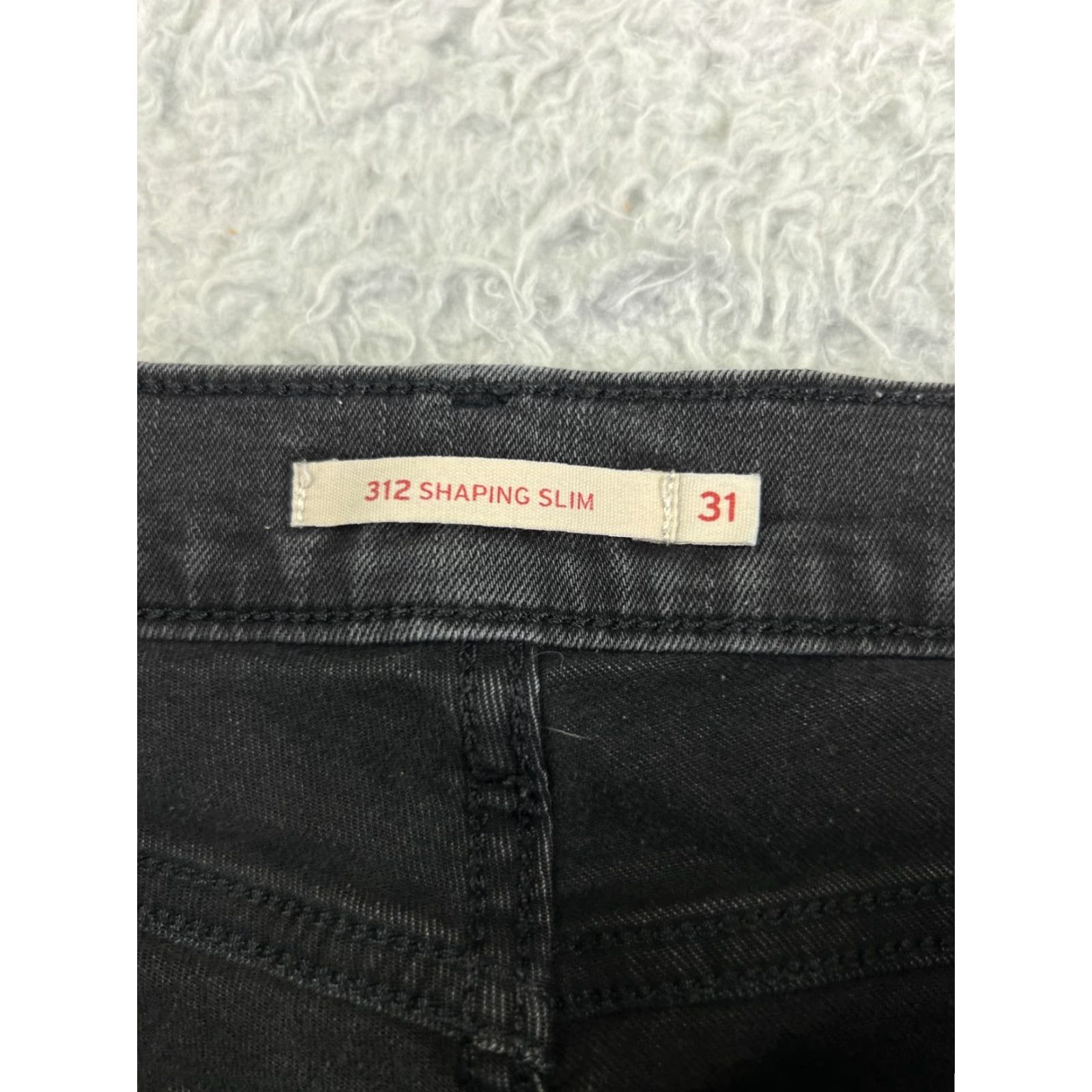 Levi's Levi's Jeans Women 31 Black Denim Slim Mid Rise 31x27 5-Pocket Cotton Stretch Size 24" / US 00 / IT 34 - 6 Thumbnail