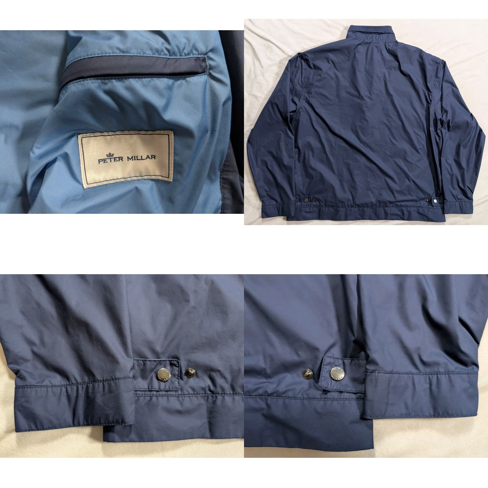 Peter Millar Peter Millar Jacket Blue Mens XL Hartford Full Zip Crown Golf Performance Windproof Size US XL / EU 56 / 4 - 8 Thumbnail