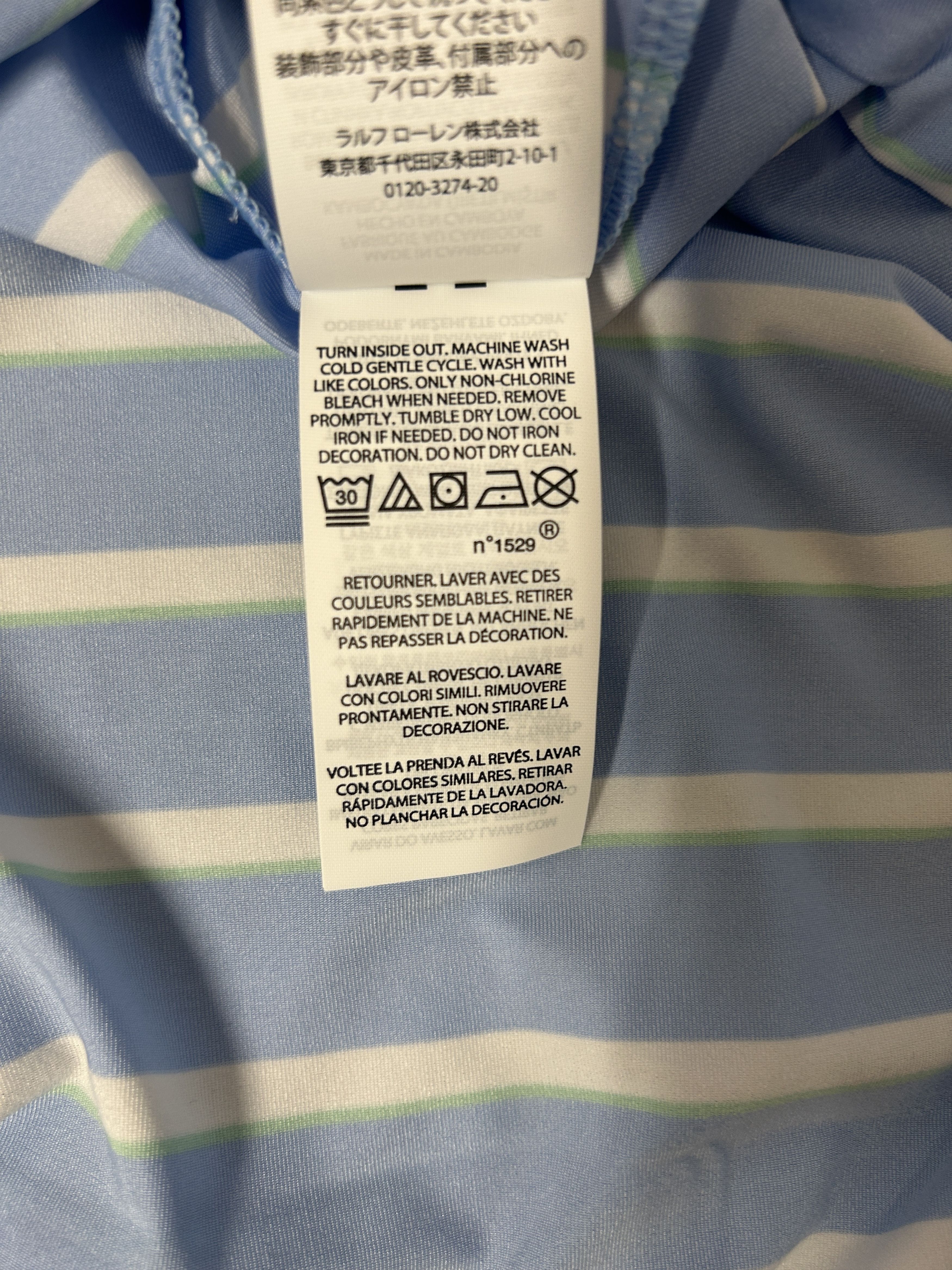 RLX Ralph Lauren × Ralph Lauren Golf Polo Shirt Striped Large Size US L / EU 52-54 / 3 - 7 Thumbnail