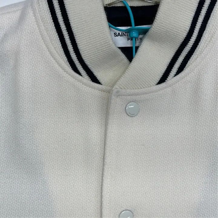 Saint Laurent Paris Saint Laurent Striped Long Sleeve Baseball Jacket-2507 Size US L / EU 52-54 / 3 - 5 Thumbnail