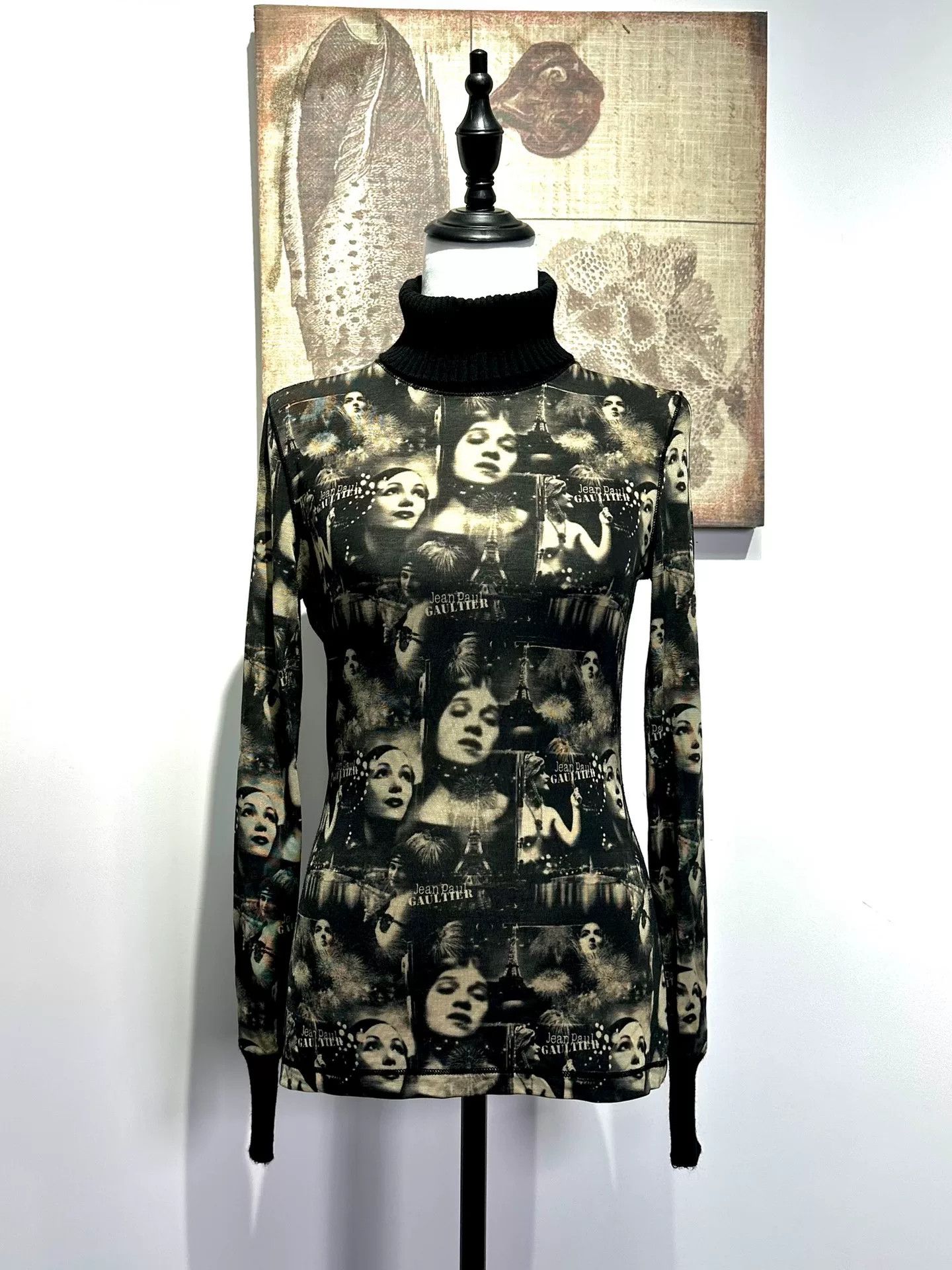 Jean Paul Gaultier Jean Paul Gaultier Paris Night Turtleneck Size S / US 4 / IT 40 - 1 Thumbnail