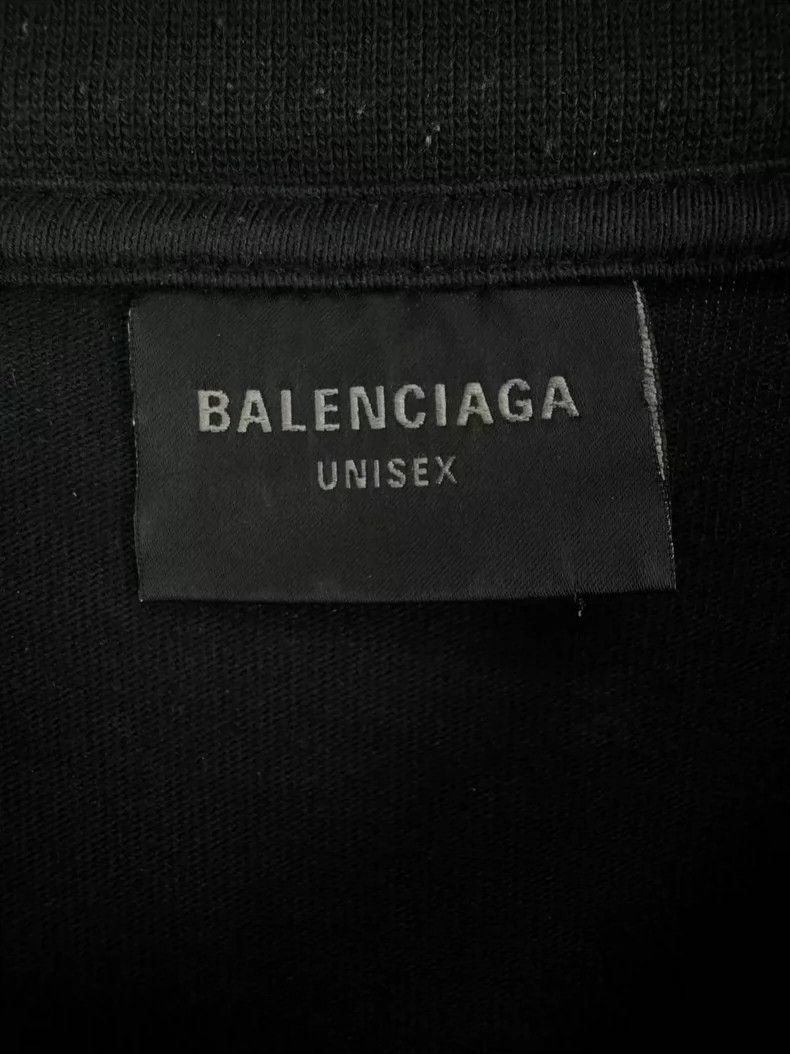 Balenciaga Balenciaga Mud Dyed Ripped Embroidered Logo Short Sleeve Size US S / EU 44-46 / 1 - 3 Thumbnail