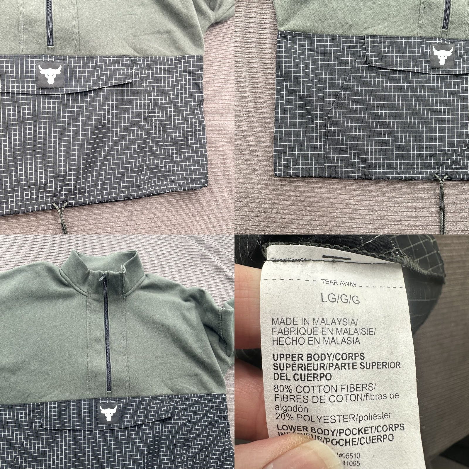 Under Armour Under Armour Project Rock Fleece 1/2 Zip Pullover Women L Multicolor Cotton Workout Jacket Medium Regular Mens Womens? Size L / US 10 / IT 46 - 8 Thumbnail