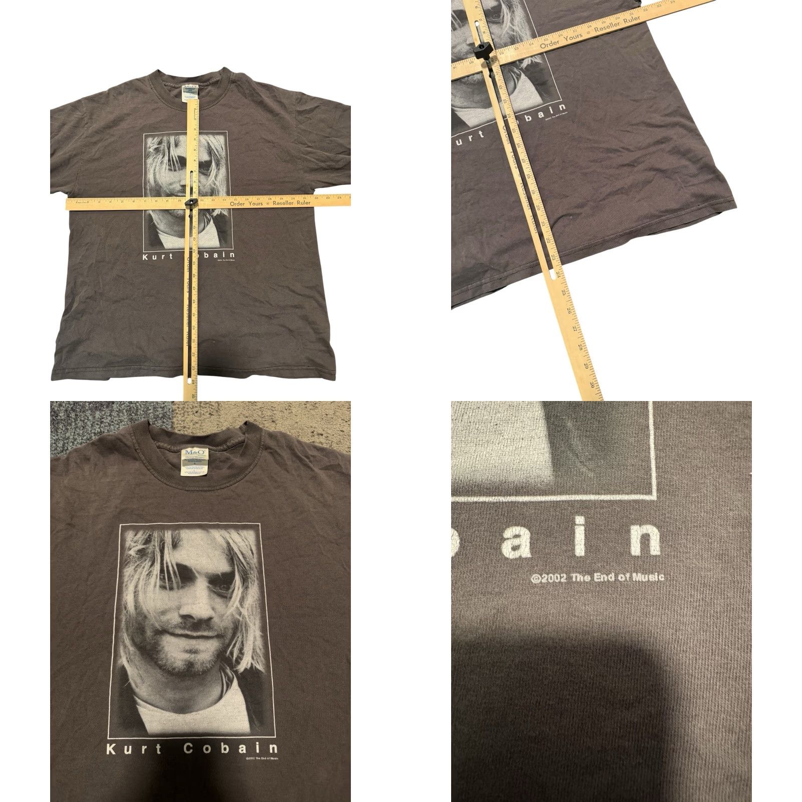 Vintage VINTAGE Kurt Cobain Nirvana 2002 End of Music Portrait Y2K T Shirt Size Large Size US L / EU 52-54 / 3 - 8 Thumbnail