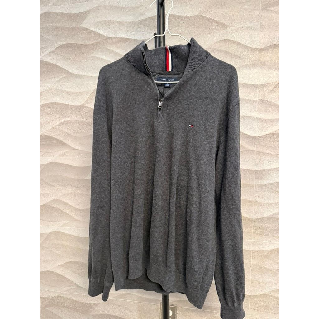 Tommy Hilfiger Tommy Hilfiger Men's Grey 3/4 Zip-Up Jacket Size US XL / EU 56 / 4 - 2 Thumbnail