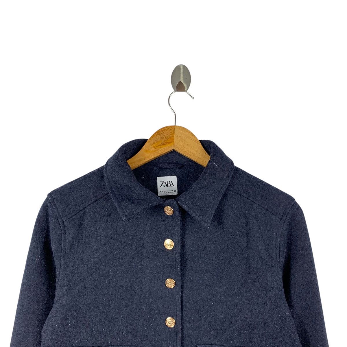 Zara ZARA Casualwear Designer Wool Fully Button Sweater Jacket Size M / US 6-8 / IT 42-44 - 4 Thumbnail