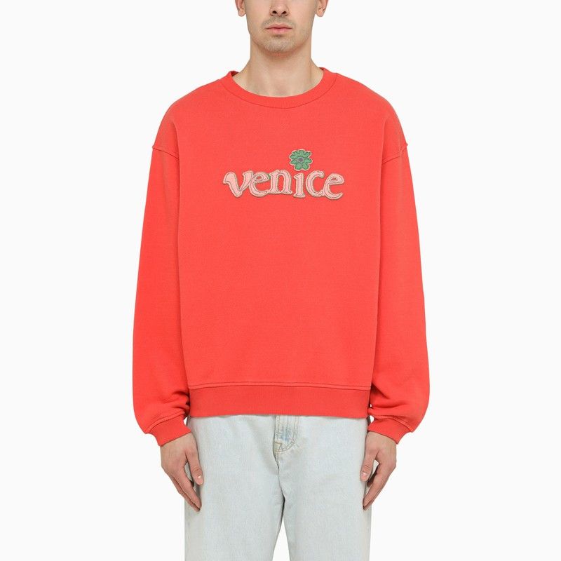 image of Erl Venice Red Sweatshirt in Orange, Men's (Size XL)