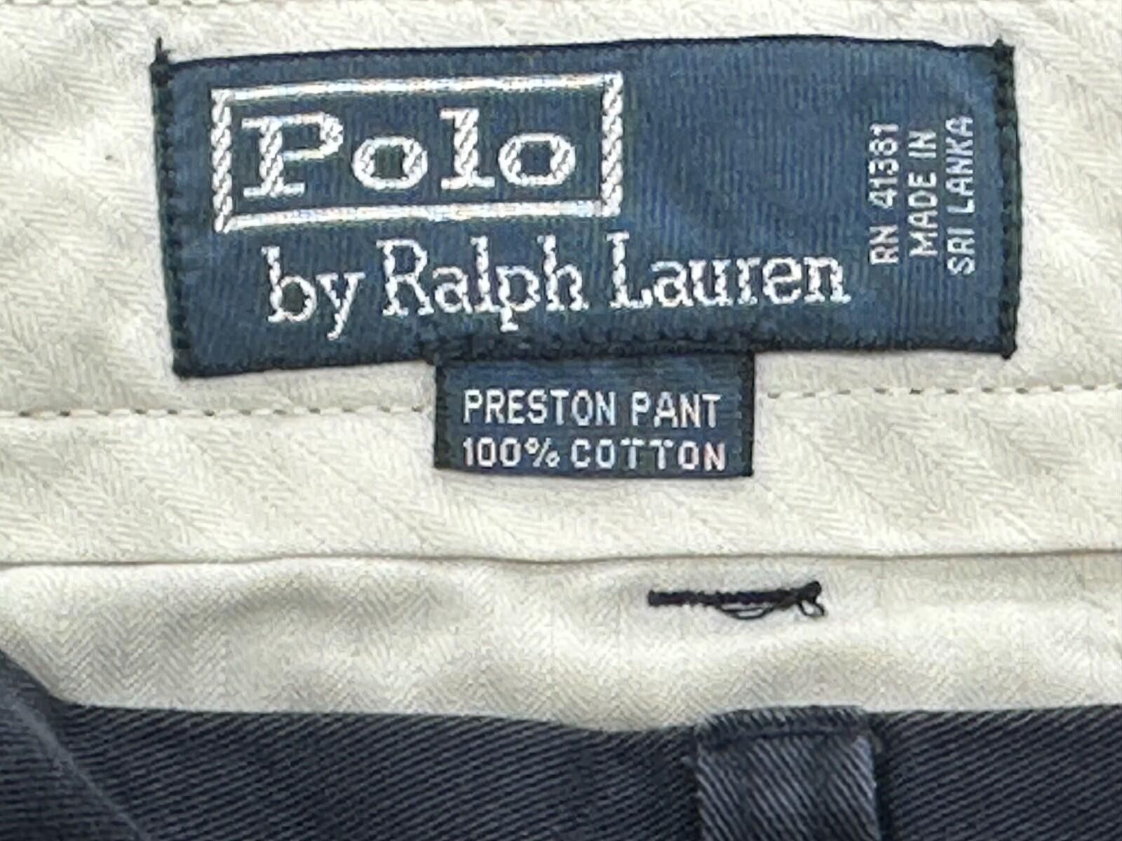 Polo Ralph Lauren Polo Ralph Lauren Preston Pant Blue (Tag:42/30 Meas: 42/28) Size US 42 / EU 58 - 5 Thumbnail