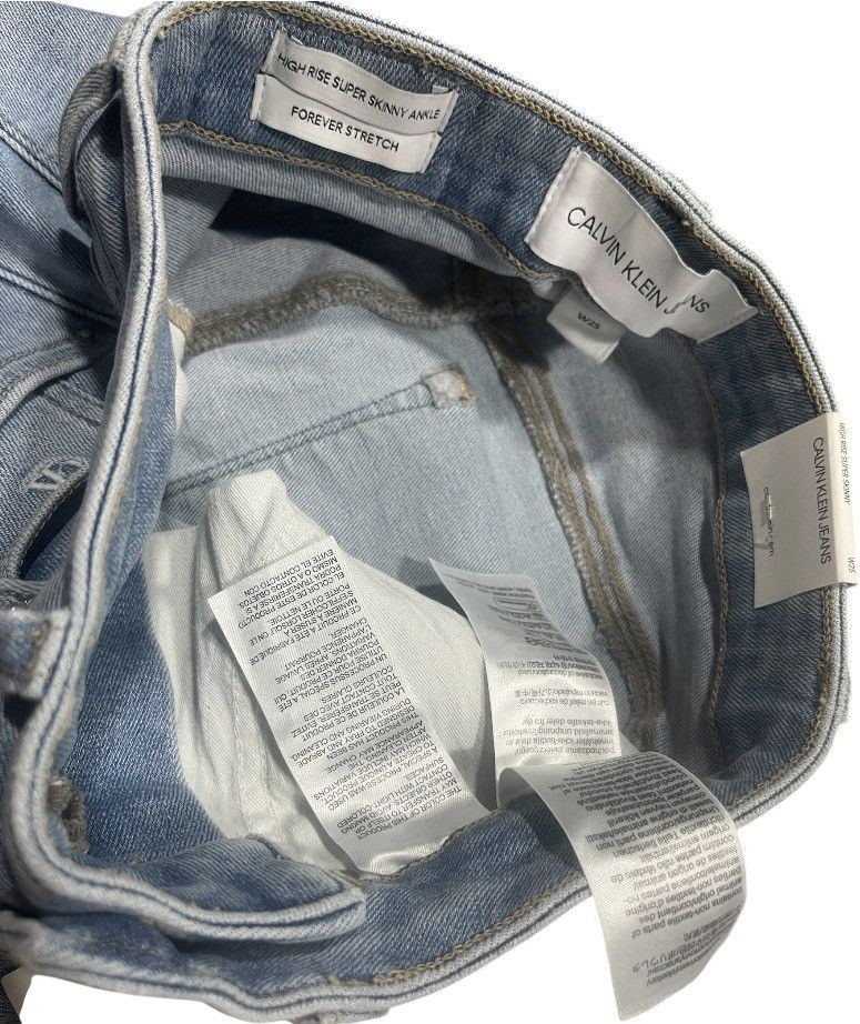 Calvin Klein Calvin Klein Jeans High Rise Super Skinny Ankle Stretchy Size 26" / US 2 / IT 38 - 4 Thumbnail