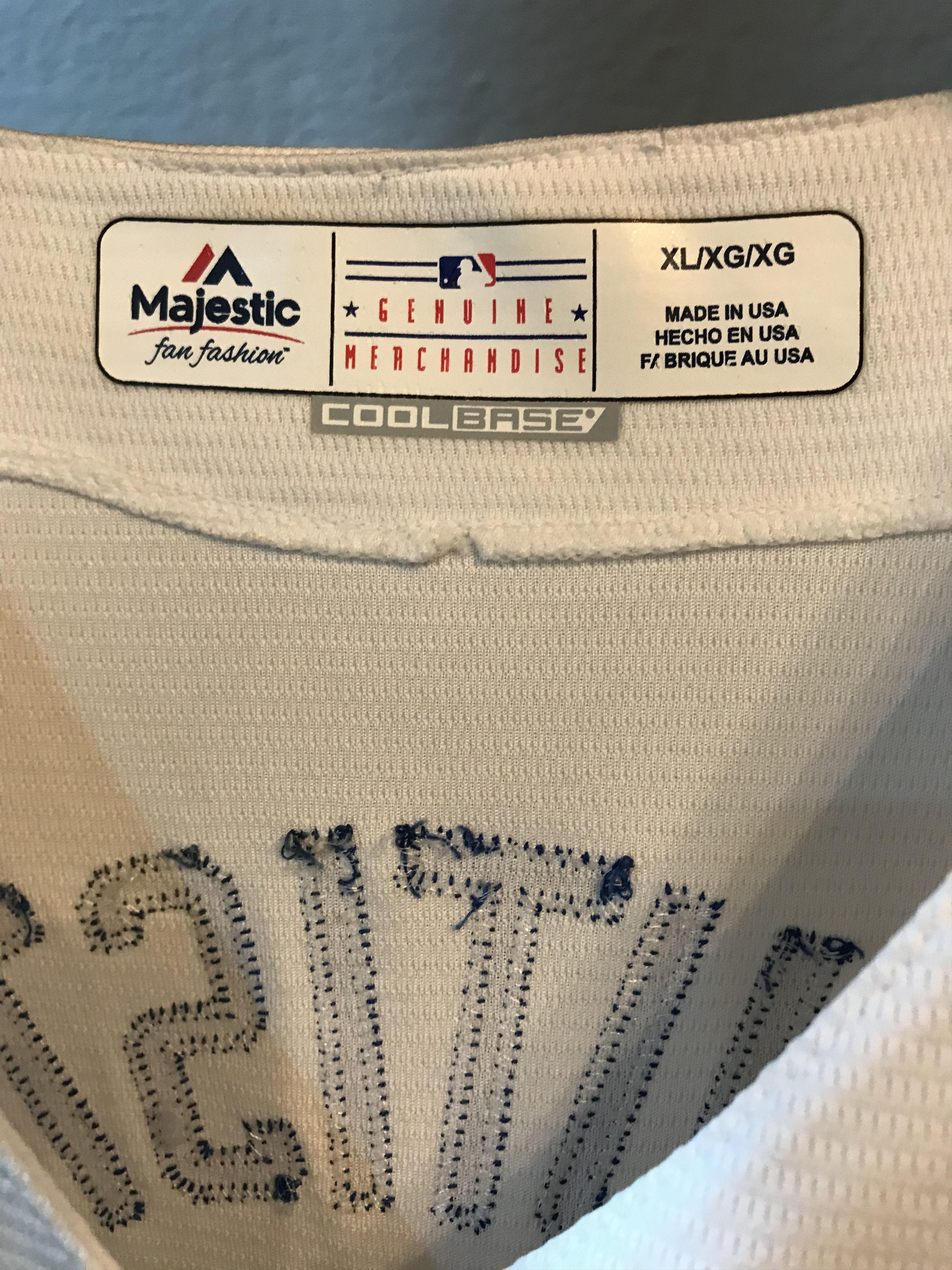 Majestic MADE IN USA BLUE JAYS MLB COOLBASE JERSEY Size US XL / EU 56 / 4 - 2 Thumbnail