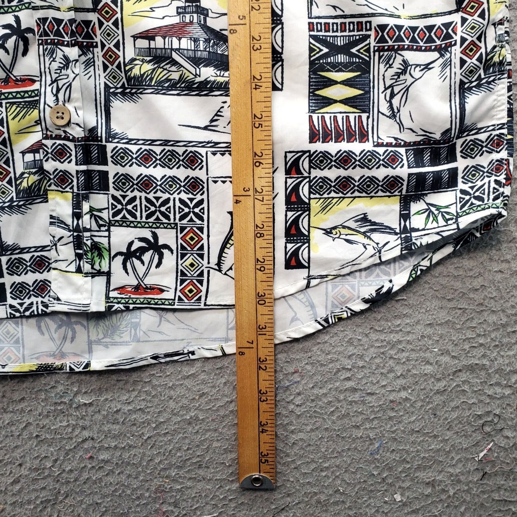 Vintage The Limited N.E. Limited Button-Up Shirt Mens L Multi Marlin Fishing Vacation Chest Pocket Size US L / EU 52-54 / 3 - 6 Thumbnail
