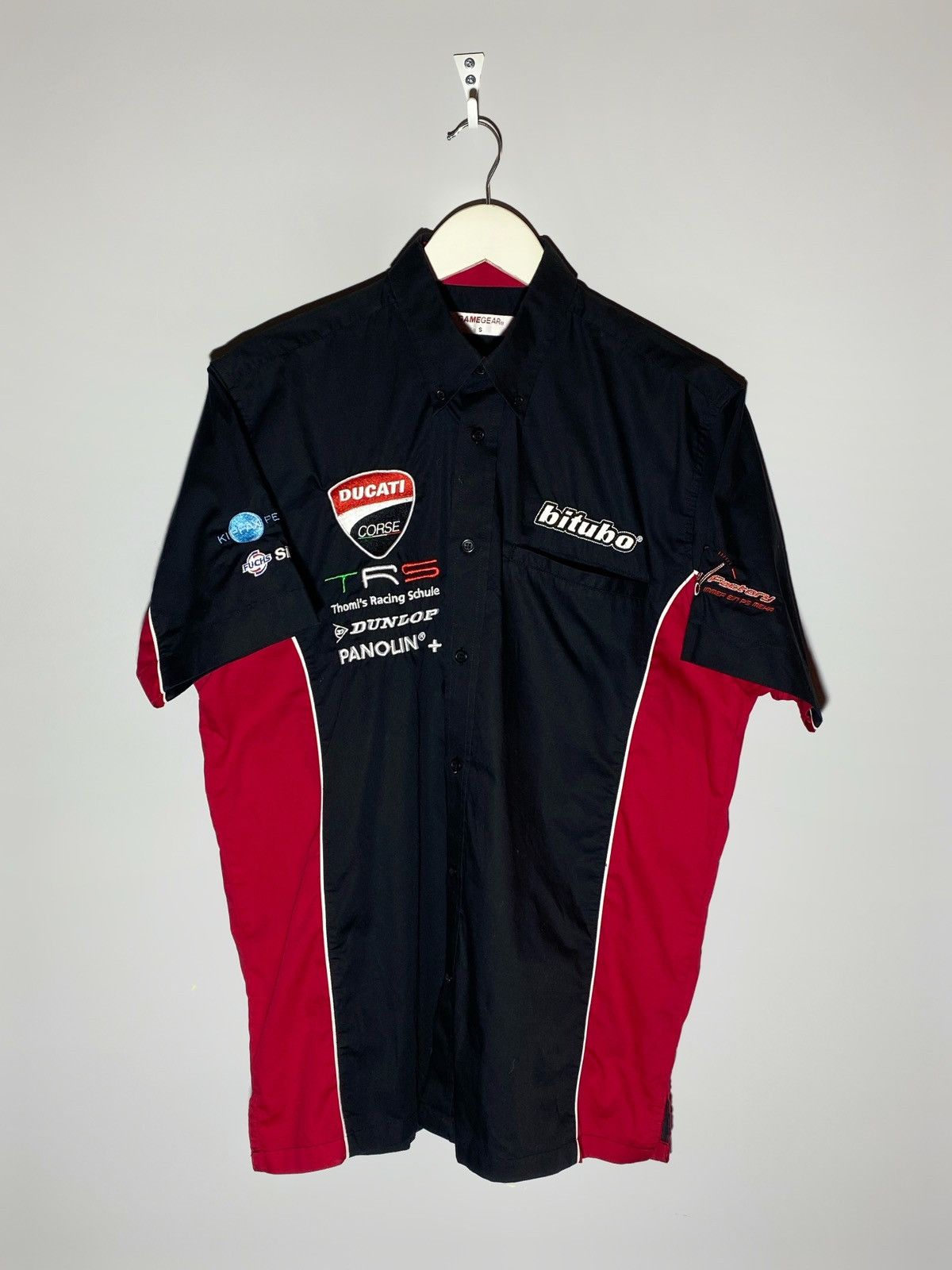 Other 🔥DUCATI RACING TEAM PIT SHIRT VINTAGE MOTO VIBES BIKER STYLE Size US S / EU 44-46 / 1 - 2 Thumbnail