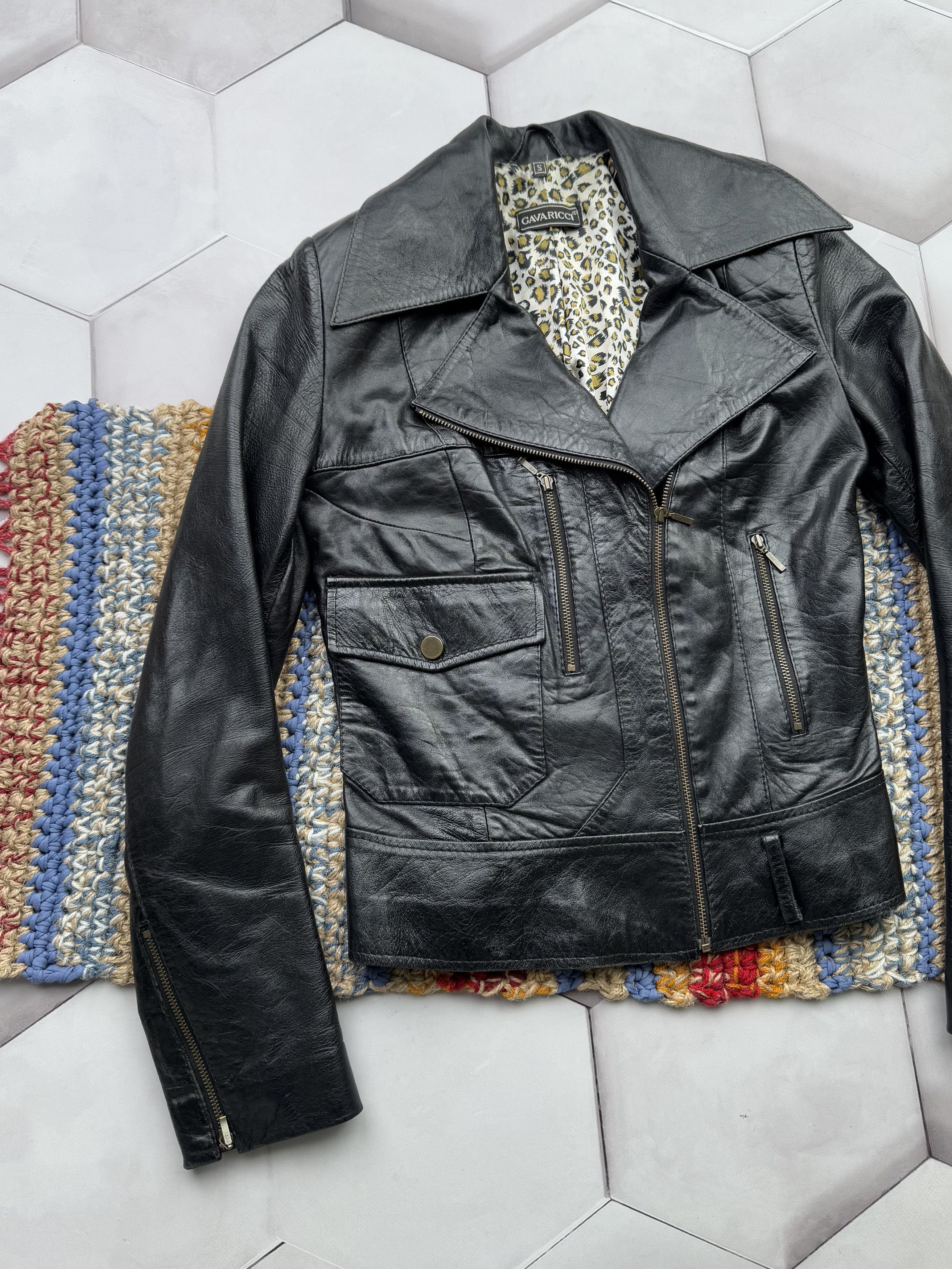 Japanese Brand Vintage Leather Cropped Jacket (E4) Size S / US 4 / IT 40 - 2 Thumbnail
