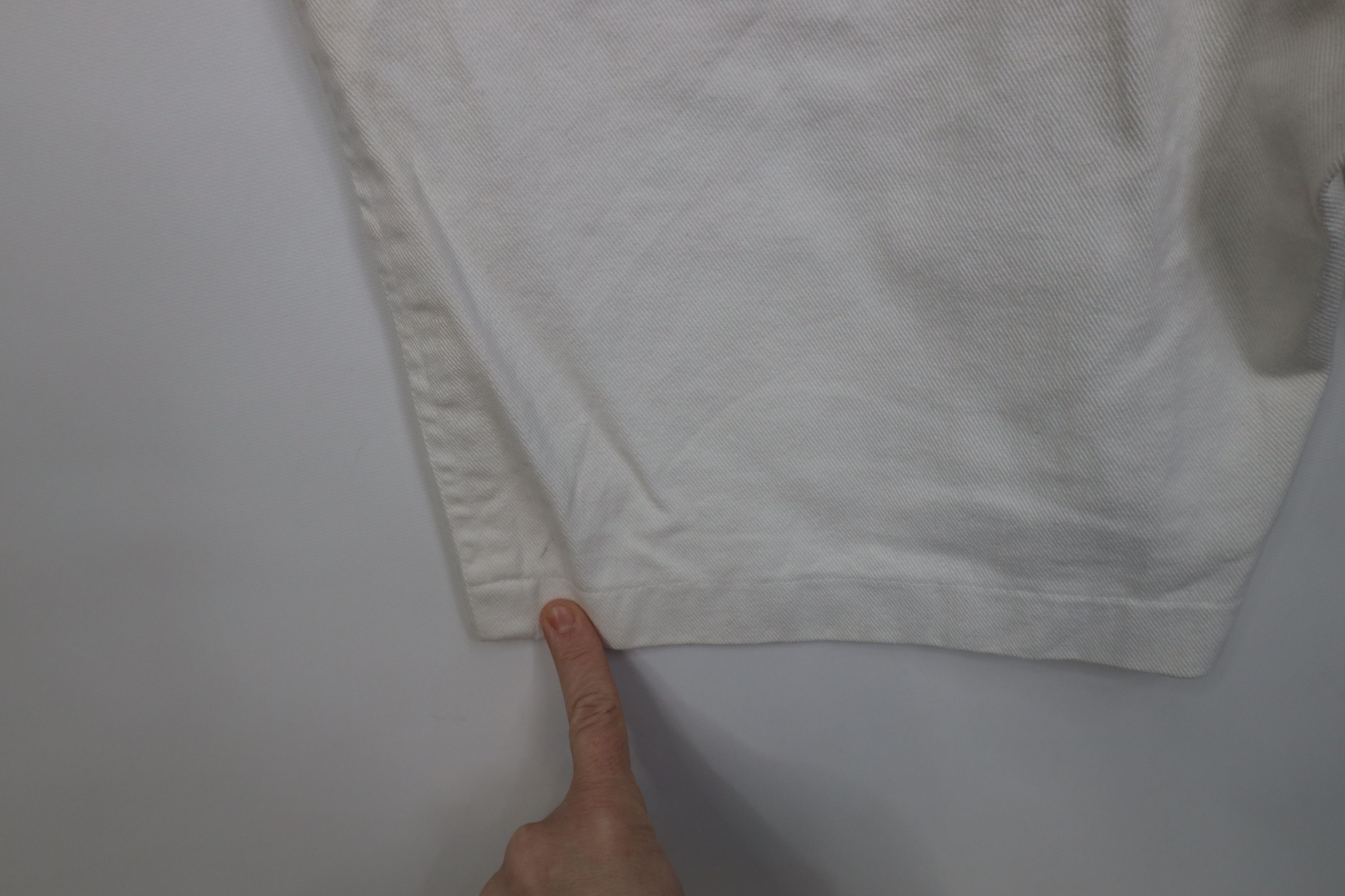 Guess Vintage 90s Guess Relaxed Fit Denim Jean Shorts White USA Size US 31 - 14 Thumbnail