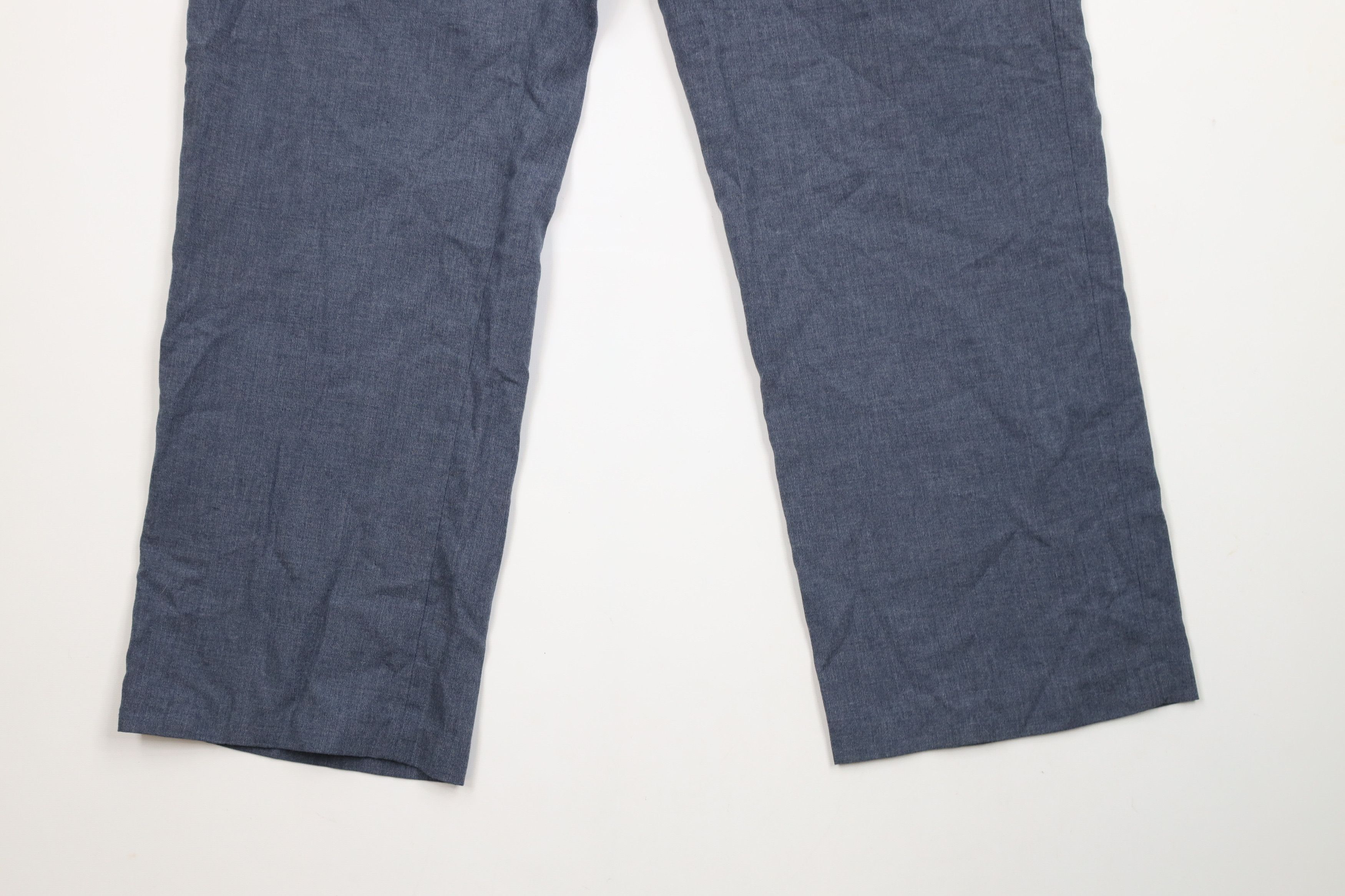 Vintage Vintage 70s Streetwear Chambray Wide Leg Chino Pants USA Size US 36 / EU 52 - 4 Thumbnail