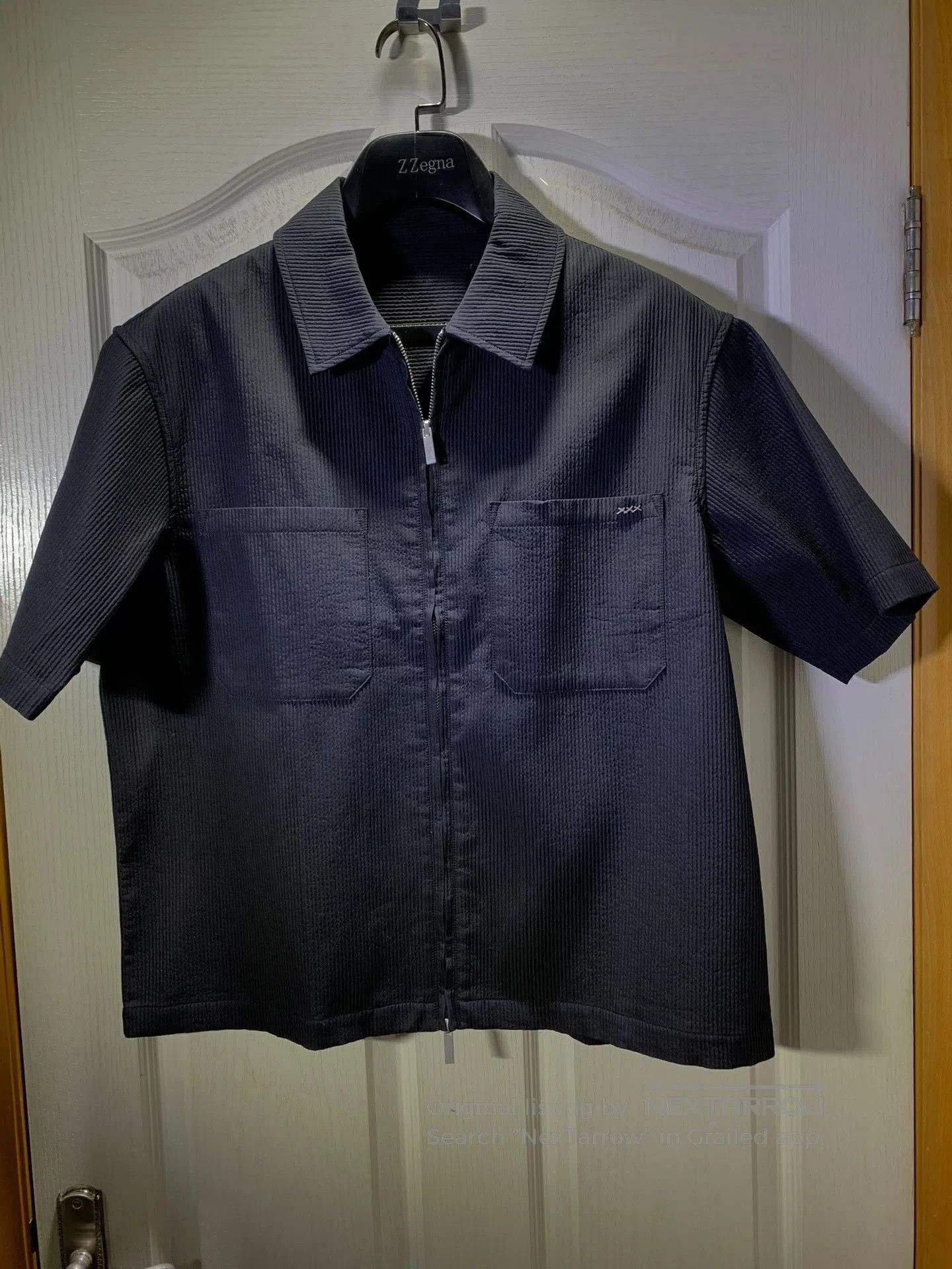 Ermenegildo Zegna ZEGNA Men's Miyake-style Short-sleeve T-shirt. Size US M / EU 48-50 / 2 - 1 Thumbnail