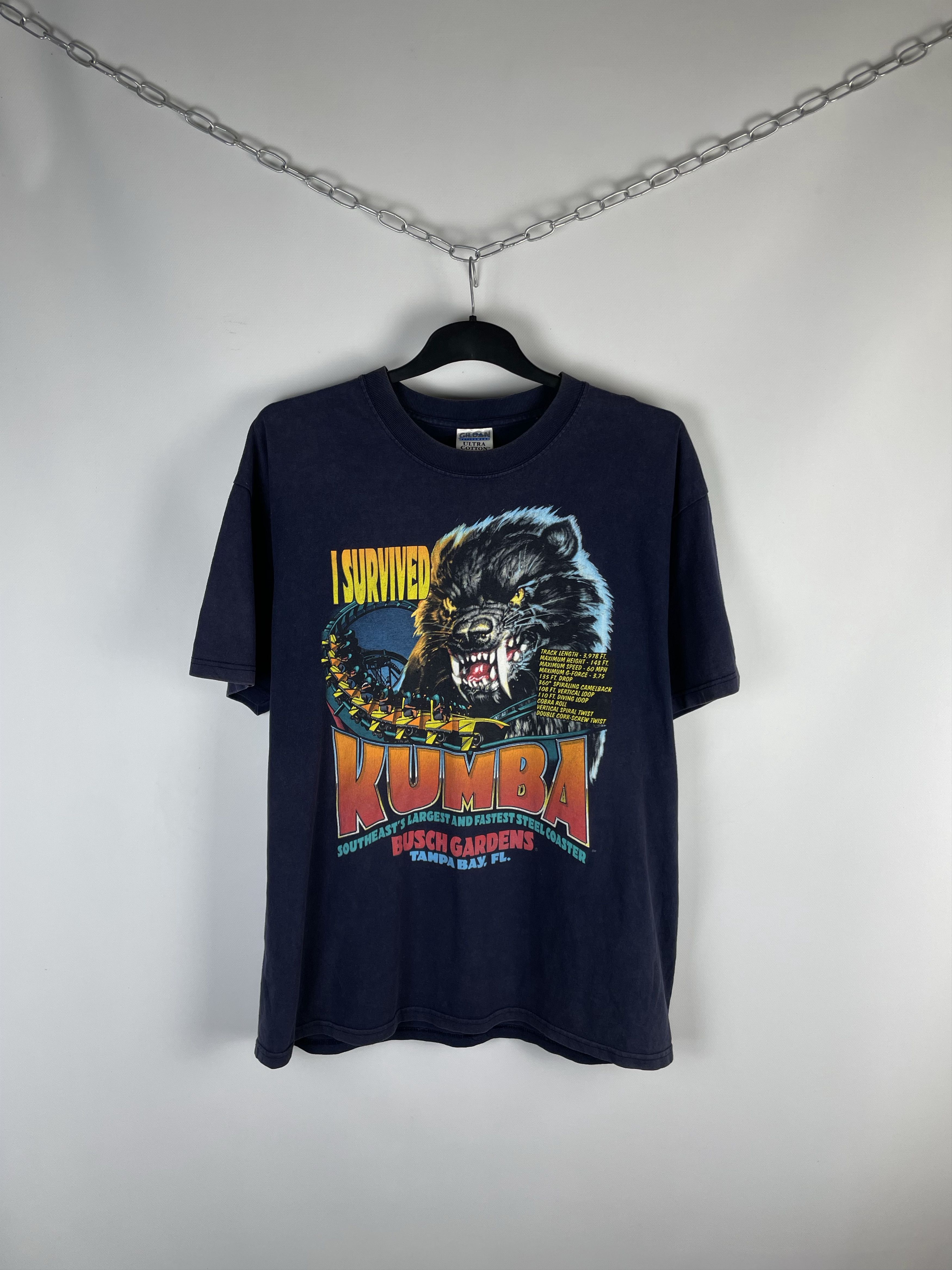 Vintage 90s Kumba Busch Gardens Tee Shirt