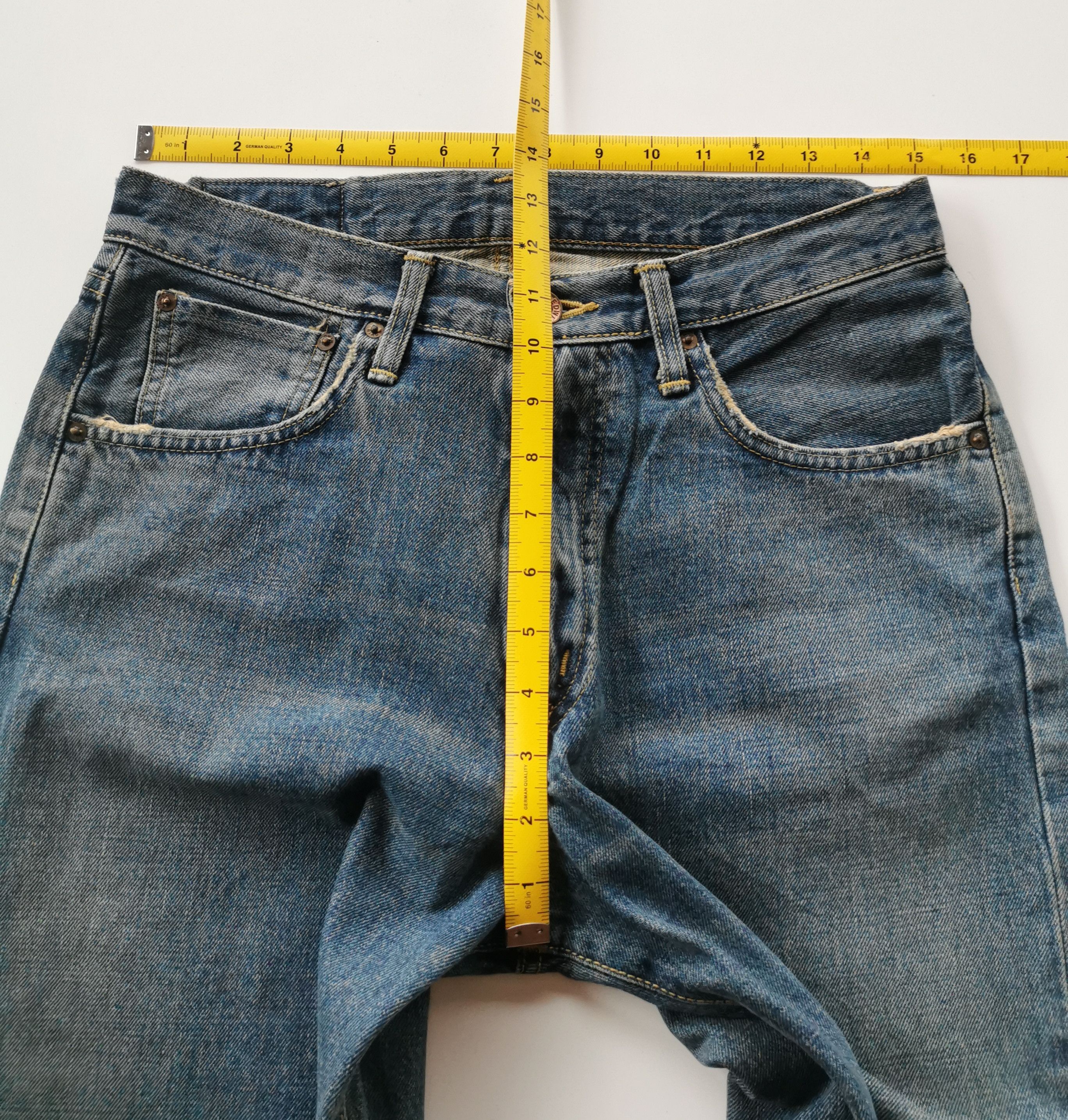 Edwin × If Six Was Nine × Le Grande Bleu (L.G.B.) Edwin 505X Selvedge denim jeans Size US 30 / EU 46 - 9 Thumbnail