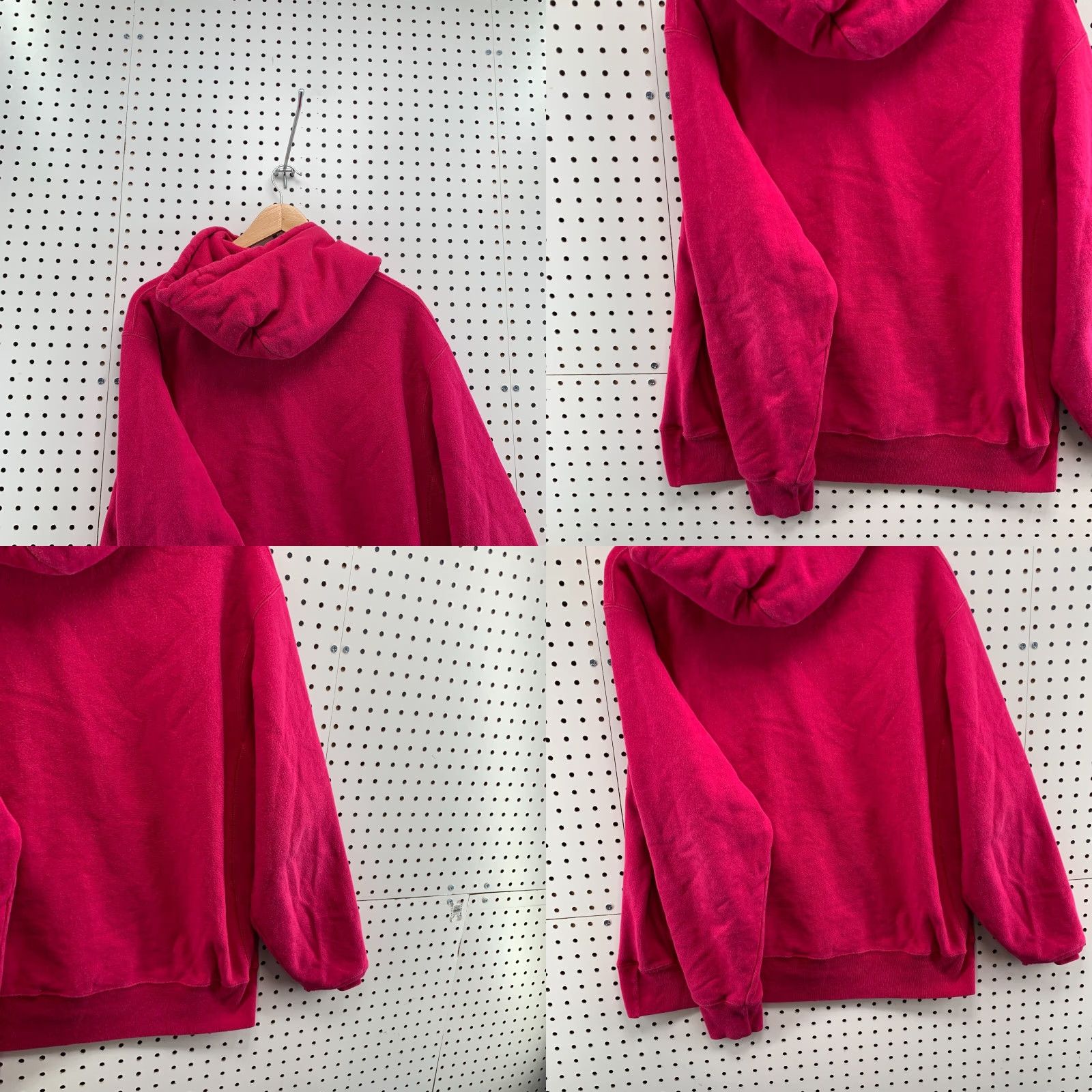 Champion Champion Hoodie Mens Large Pink Tonal Spell Out Reverse Weave Hooded Sweatshirt 90s Logo Size US L / EU 52-54 / 3 - 11 Thumbnail