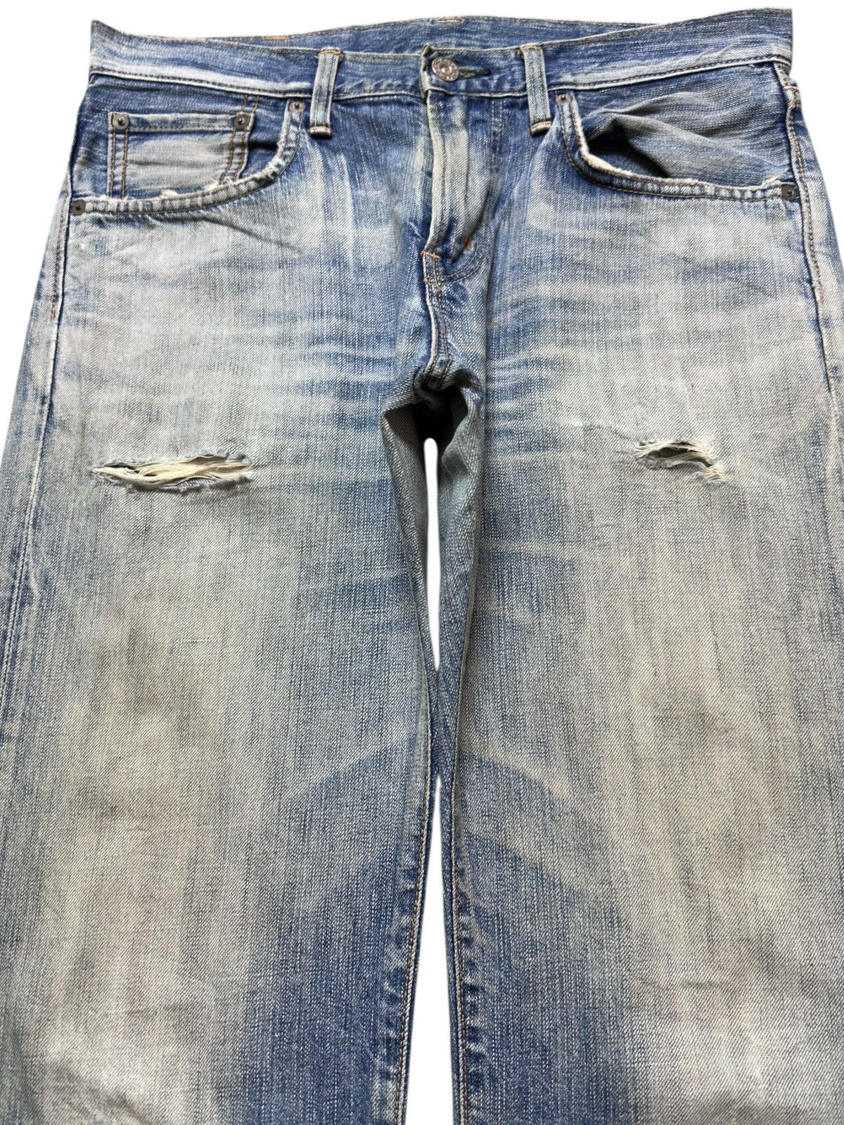 Edwin Vintage Edwin 503 Rebel Vintage Faded Distressed Denim Size US 32 / EU 48 - 2 Thumbnail