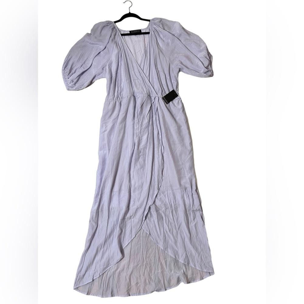 Designer ELOQUII l NWT Lavender Midi Dress 18 Size XXL / US 16-18 / IT 52-54 - 2 Thumbnail