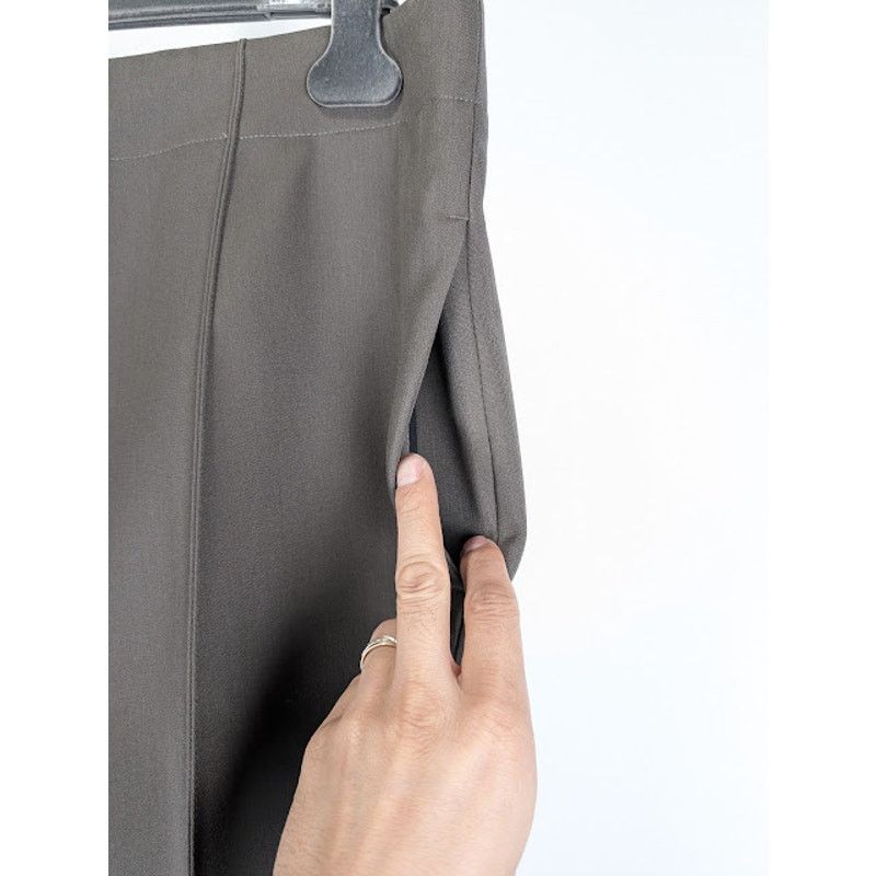 Bottega Veneta o1rshd1 Compact Wool Trousers in Olive Size US 36 / EU 52 - 8 Thumbnail