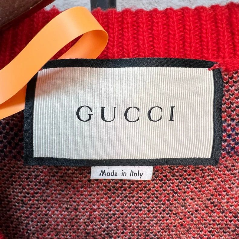 Gucci Gucci Red Piggy New Year's Limited Knitted Cardigan jacket Size US M / EU 48-50 / 2 - 4 Thumbnail