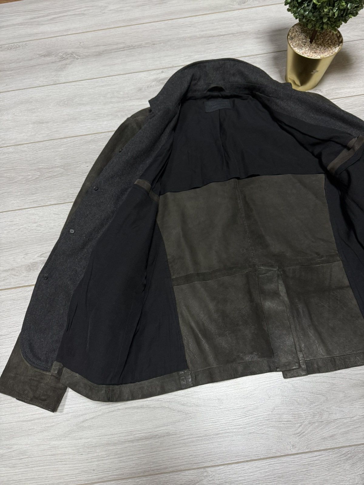 Allsaints Allsaints Keanu Reeves survey faded leather jacket blazer Size US XL / EU 56 / 4 - 13 Thumbnail
