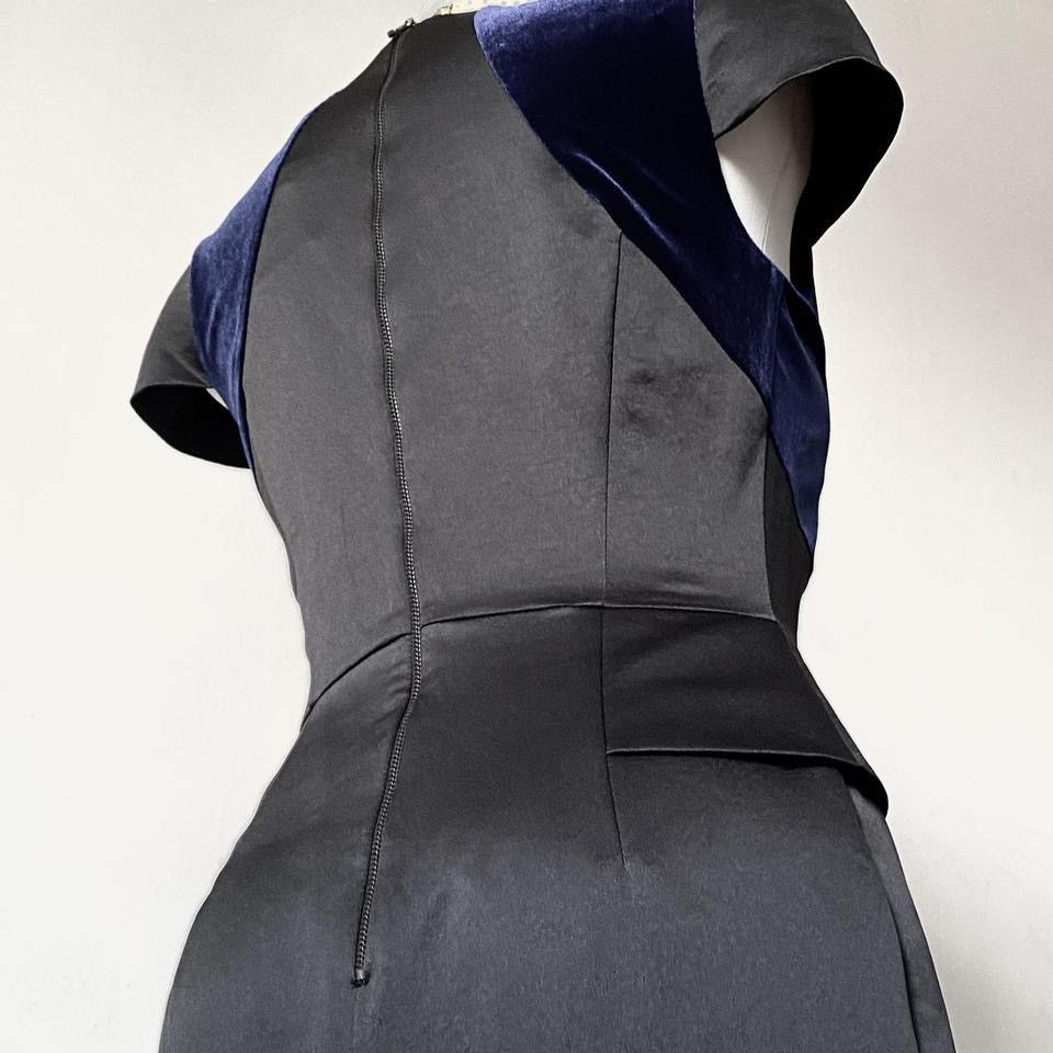 Vintage Maxi satin dress with velvet corset details Size S / US 4 / IT 40 - 2 Thumbnail