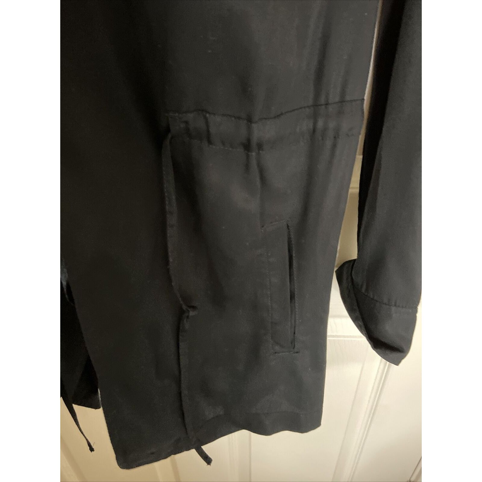 Other Hinge Black Long Sleeve Open Front Jacket Waist Tie Size XS Size XS / US 0-2 / IT 36-38 - 6 Thumbnail