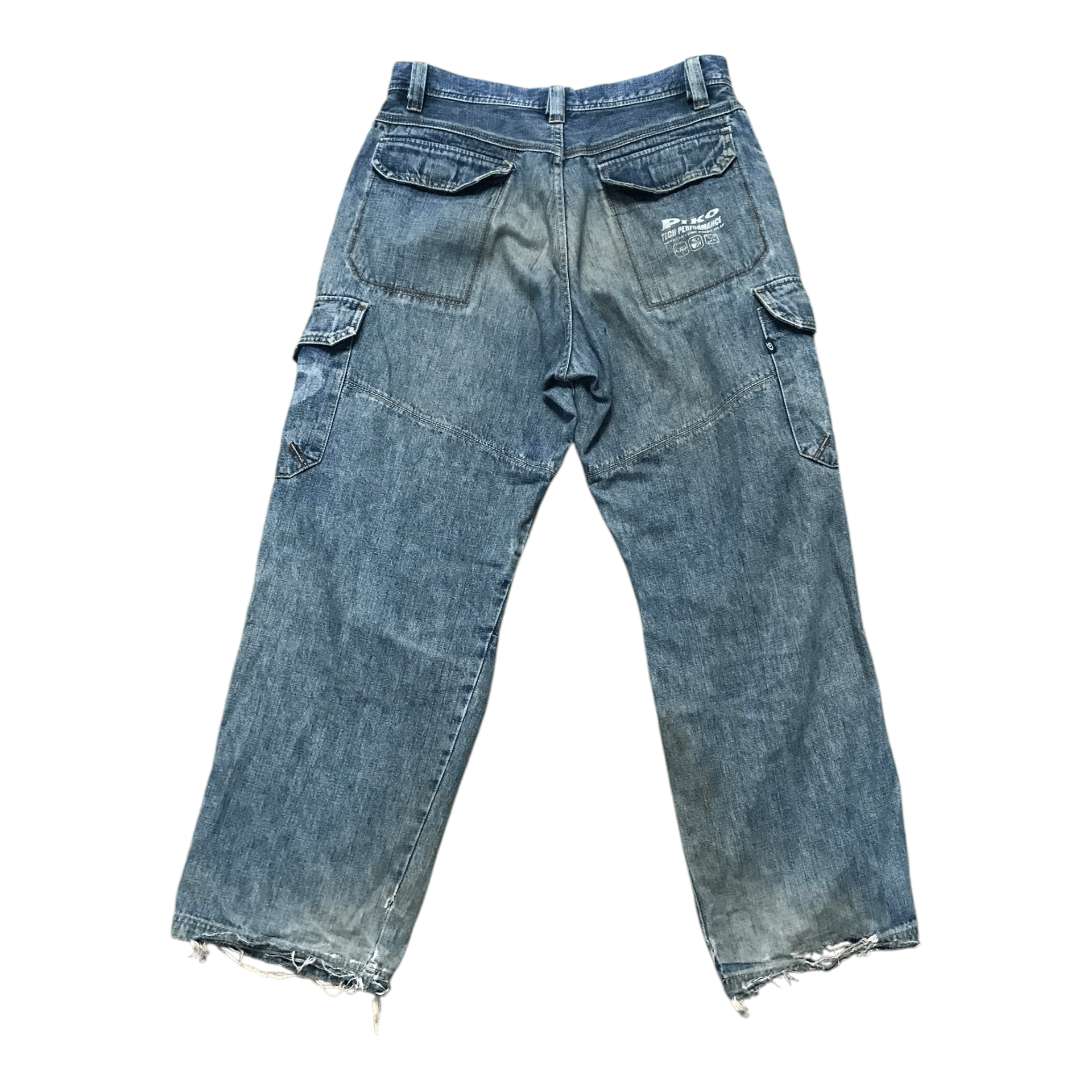 Hysteric Glamour × Japanese Brand Piko Denim Cargo Distress pant Size US 34 / EU 50 - 6 Thumbnail