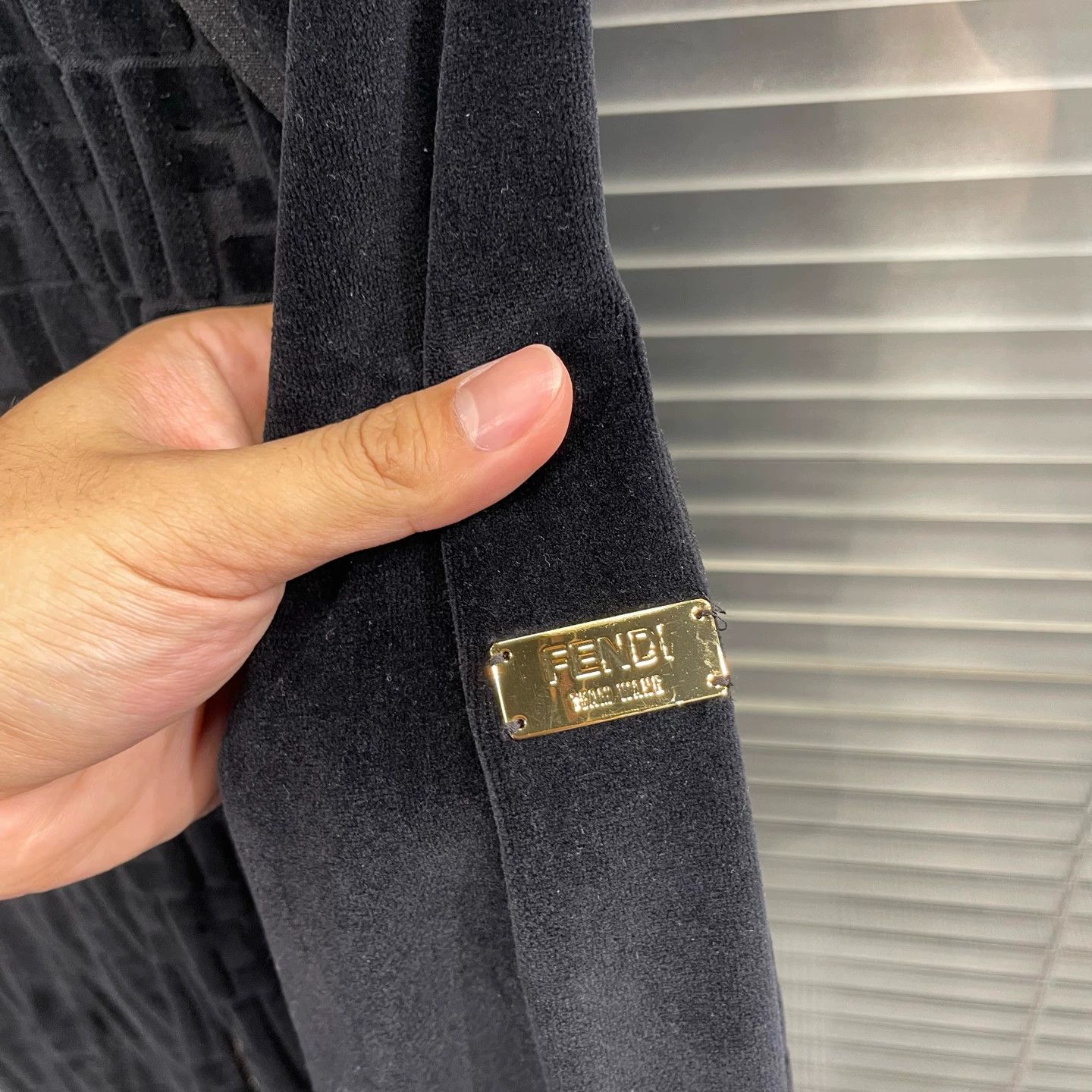 Fendi Fendi FF Monogram Velvet Panelled Jacket 52 99new Size US L / EU 52-54 / 3 - 5 Thumbnail