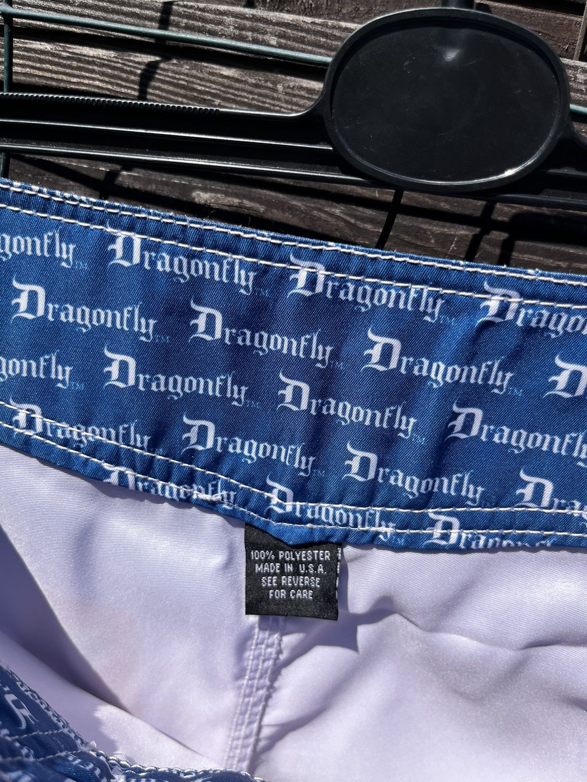 Pink Floyd × Vintage 🎸 PINK FLOYD THE WALL DRAGONFLY RARE SURF SHORTS Y2K TRUNKS Size US 32 / EU 48 - 8 Thumbnail