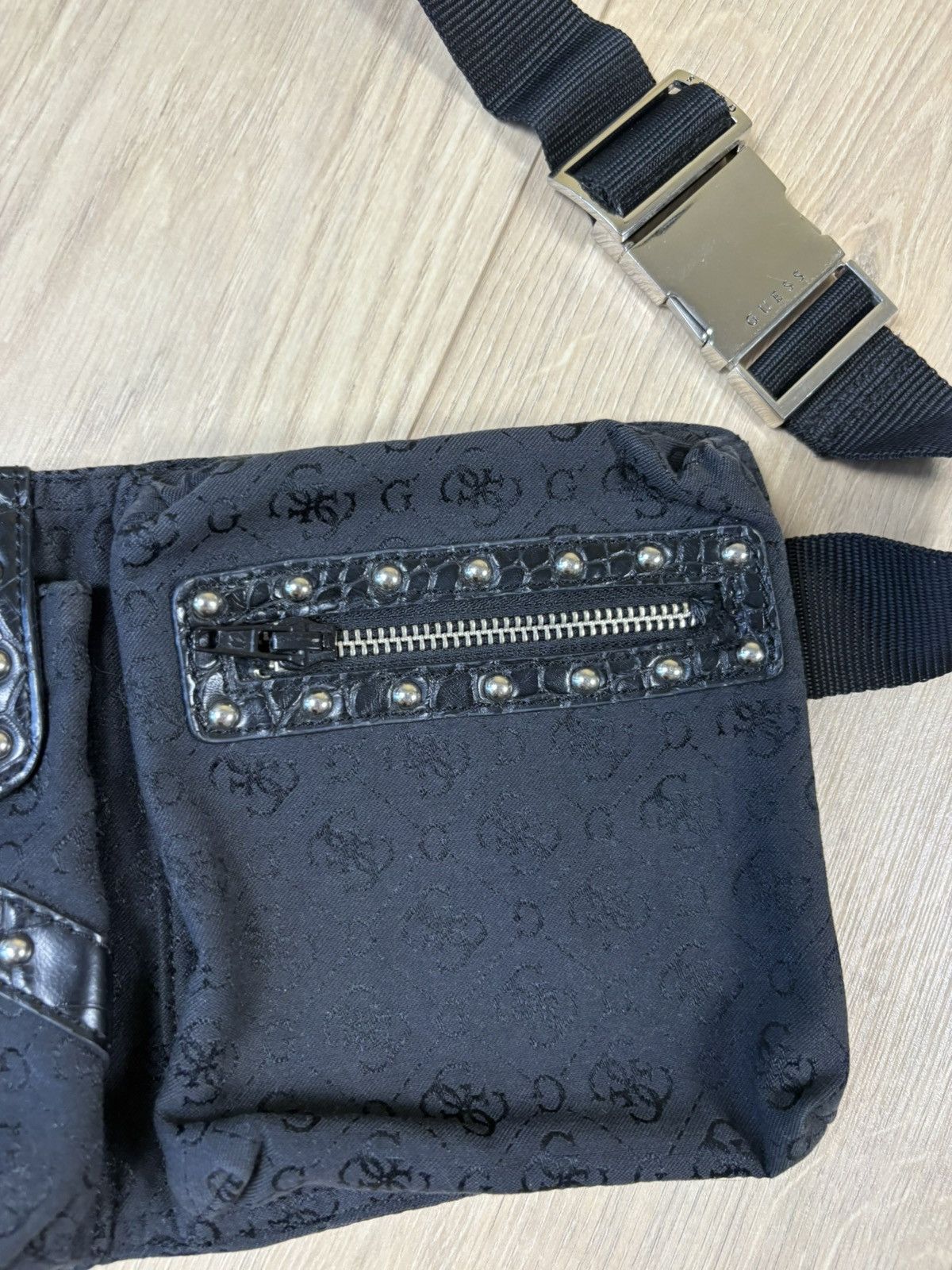 Guess Black Belt bag guess y2k emo Size ONE SIZE - 2 Thumbnail