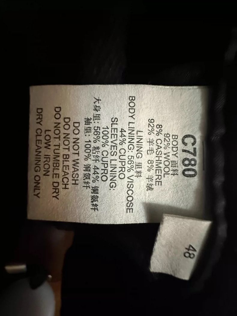 Givenchy Givenchy Black Wool and Cashmere Blend Overcoat 4 Size US S / EU 44-46 / 1 - 3 Thumbnail