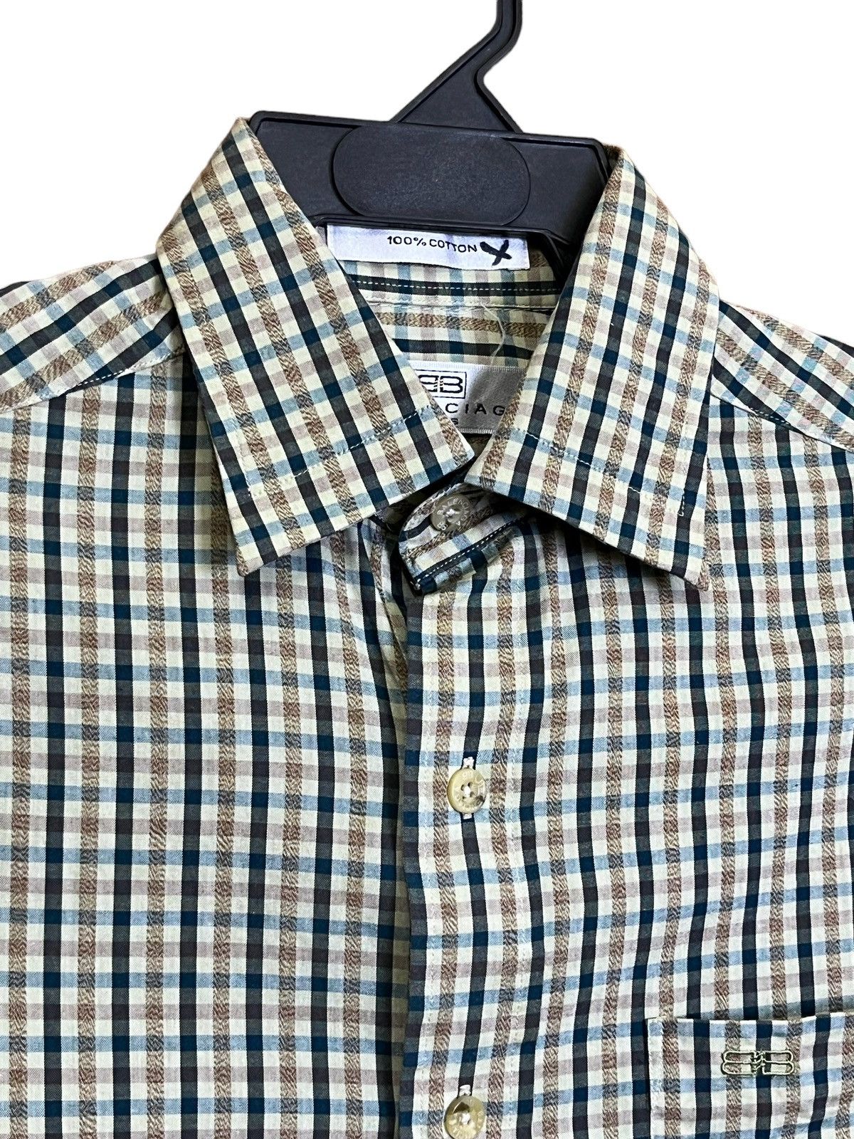 Balenciaga VINTAGE BALENCIAGA PARIS LONG SLEEVE BUTTON UPS SHIRT Size US M / EU 48-50 / 2 - 3 Thumbnail