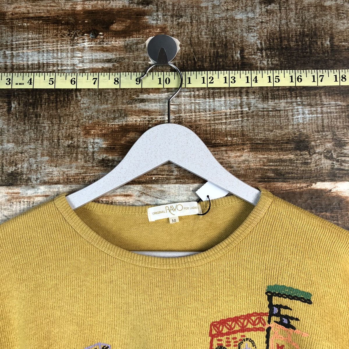 Homespun Knitwear × Japanese Brand Bavo vintage for ladies Yellow Knitwear #A2476 Size M / US 6-8 / IT 42-44 - 4 Thumbnail
