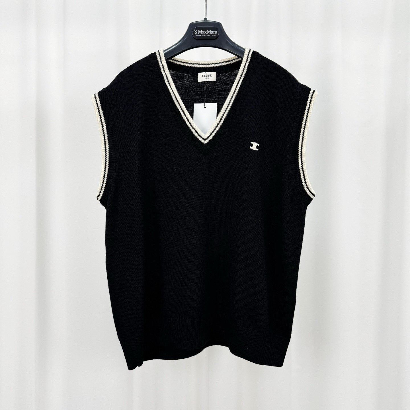 Celine Celine 25SS Triomphe Embroidered Wool Vest Size M / US 6-8 / IT 42-44 - 1 Thumbnail