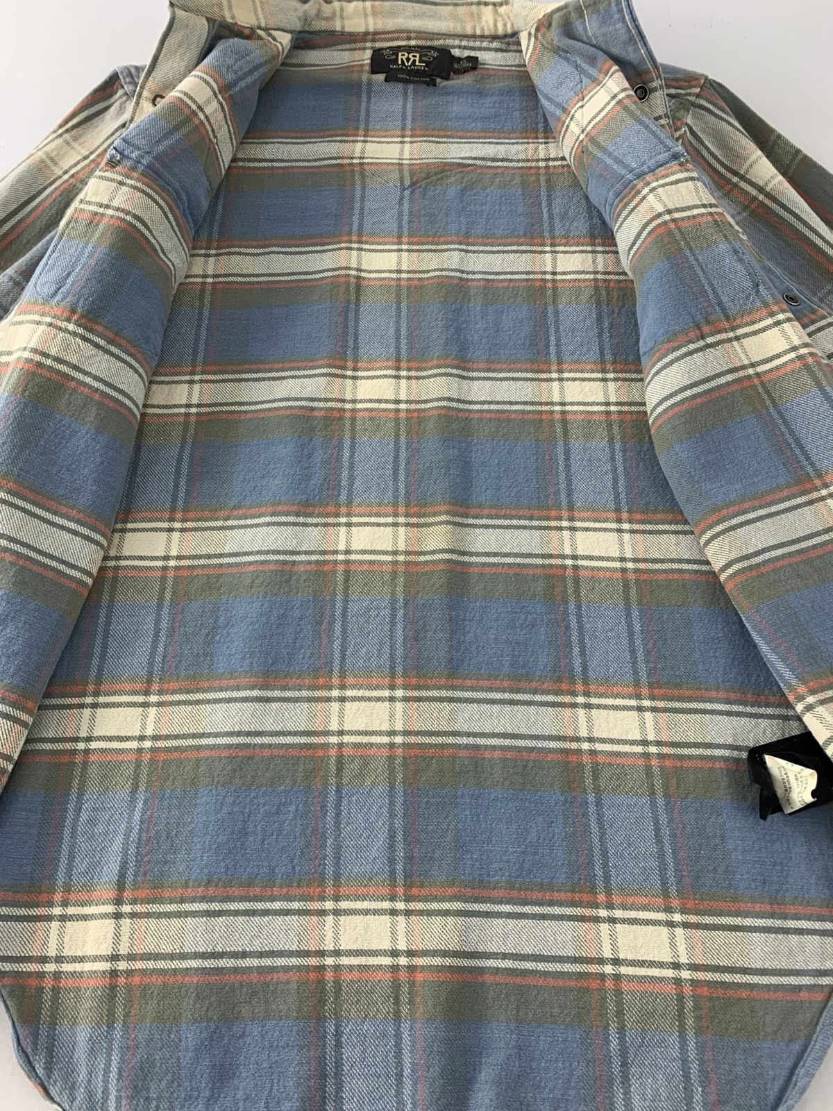 RRL Ralph Lauren RRL Ralph Lauren Flannel Checked Western Shirt Snap Button Size US S / EU 44-46 / 1 - 6 Thumbnail