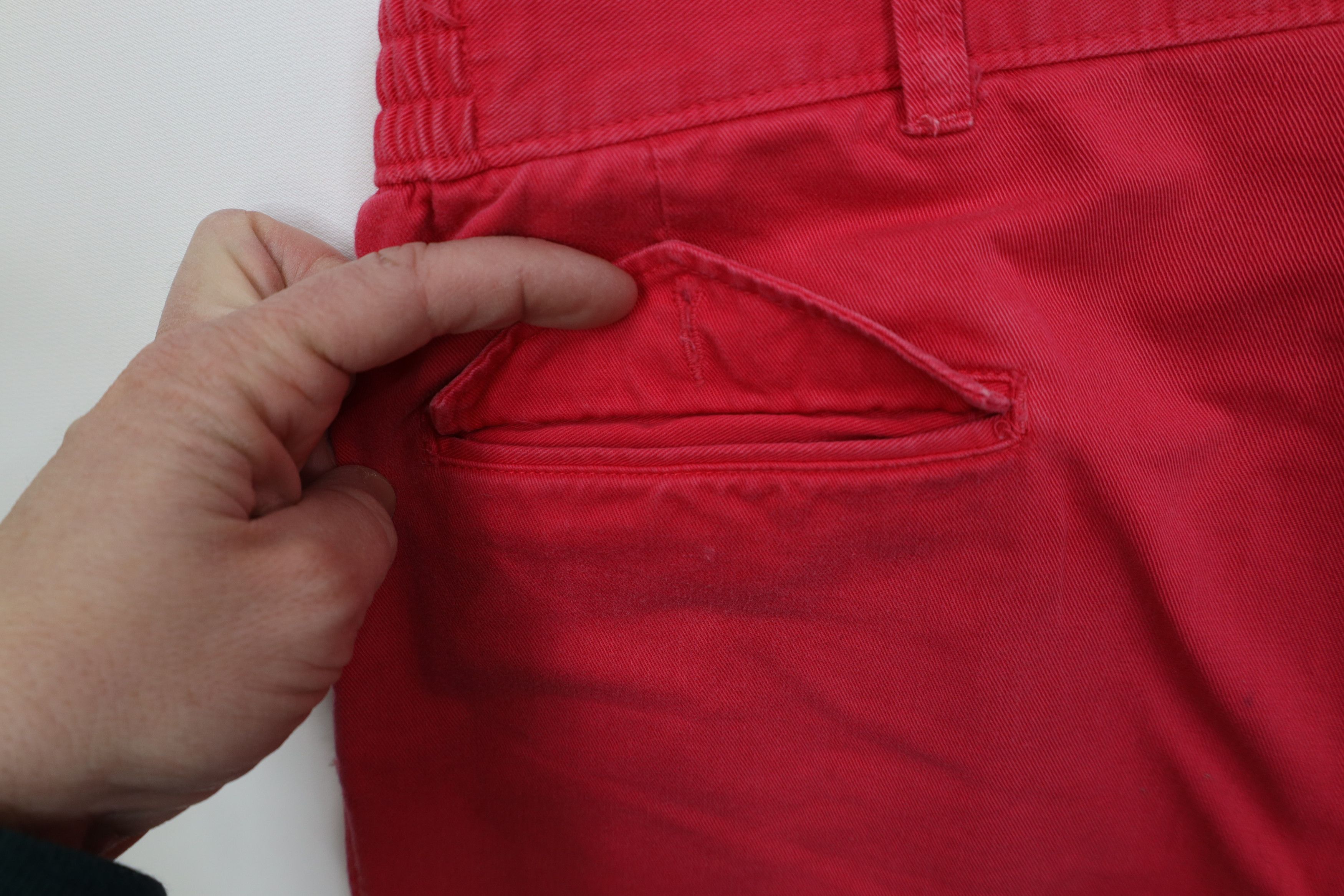 Vintage Vintage 90s Streetwear Above Knee Chino Shorts Pink Cotton Size US 38 / EU 54 - 13 Thumbnail