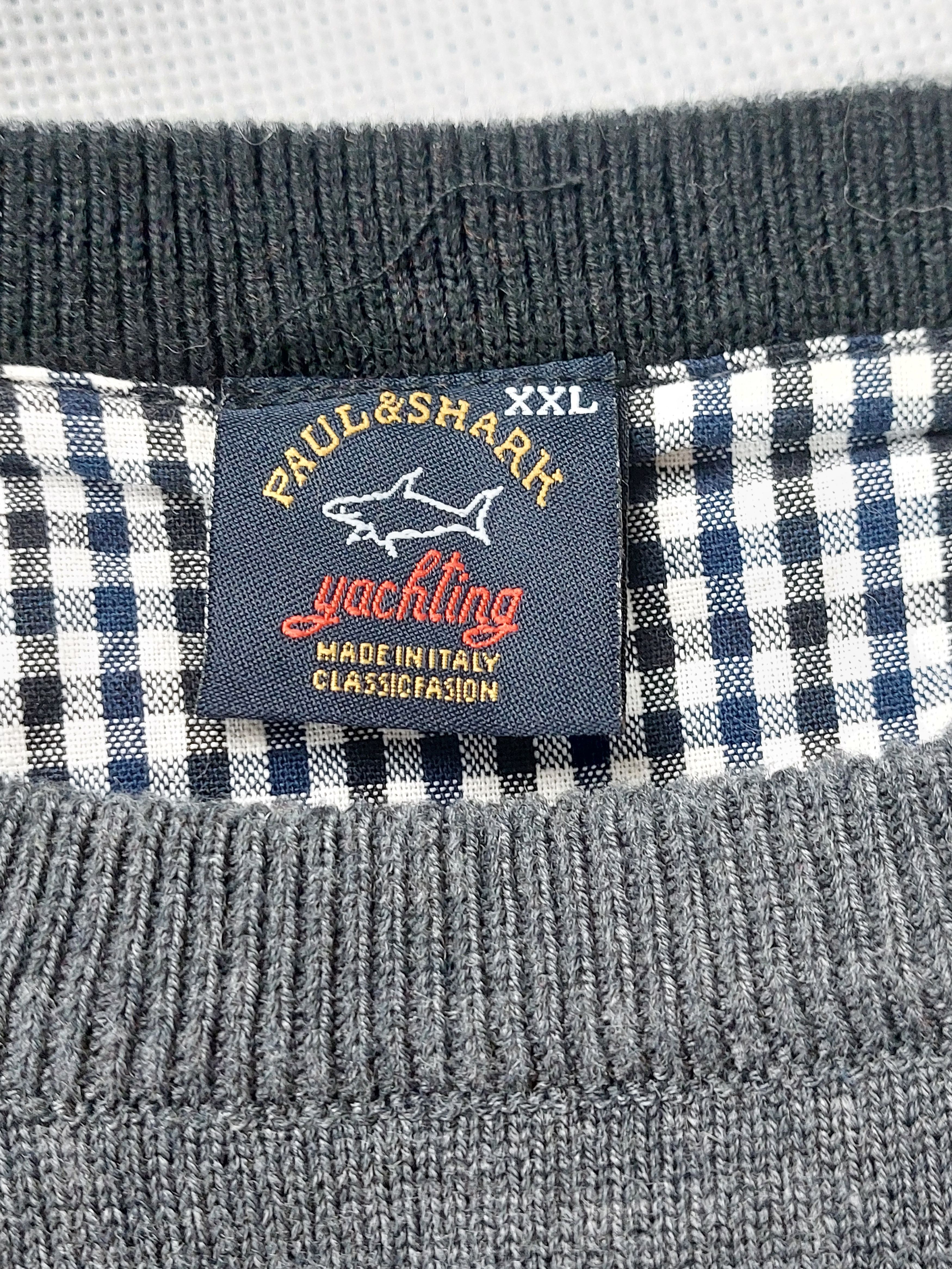 Paul & Shark PAUL&SHARK cashmere grey sweater Size US XXL / EU 58 / 5 - 7 Thumbnail