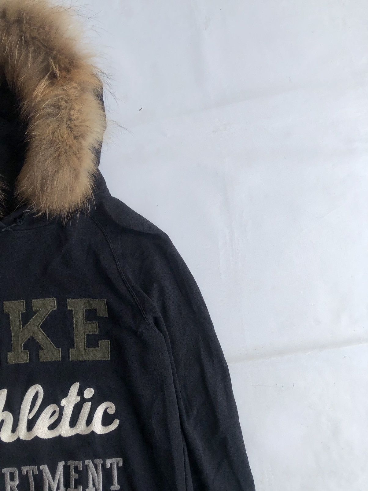 If Six Was Nine × Japanese Brand × Le Grande Bleu (L.G.B.) Nike Poem Fur Black Hoodie Size US L / EU 52-54 / 3 - 3 Thumbnail