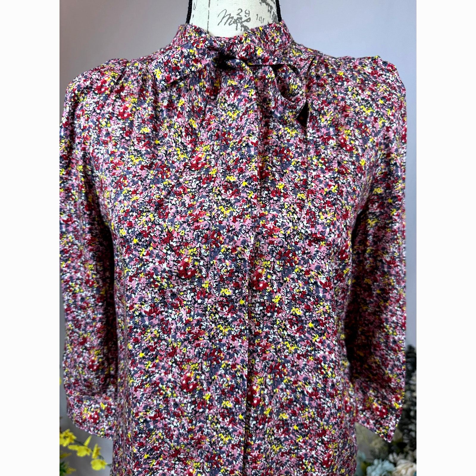 Zadig & Voltaire Zadig & Voltaire Touch Ao Liberty Top Neck Ties Rose XS Size XS / US 0-2 / IT 36-38 - 7 Thumbnail